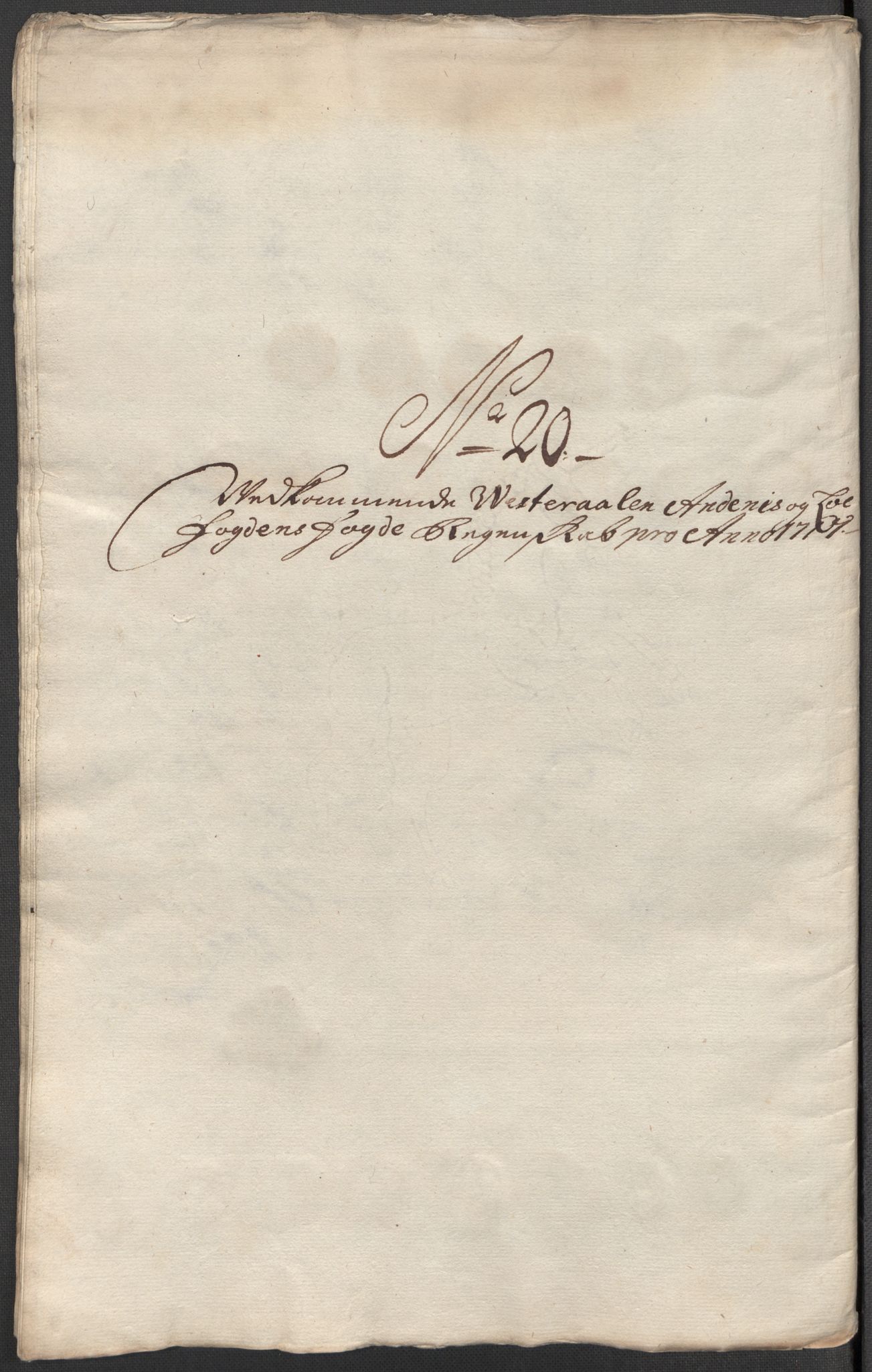 Rentekammeret inntil 1814, Reviderte regnskaper, Fogderegnskap, AV/RA-EA-4092/R67/L4683: Fogderegnskap Vesterålen, Andenes og Lofoten, 1717, p. 157