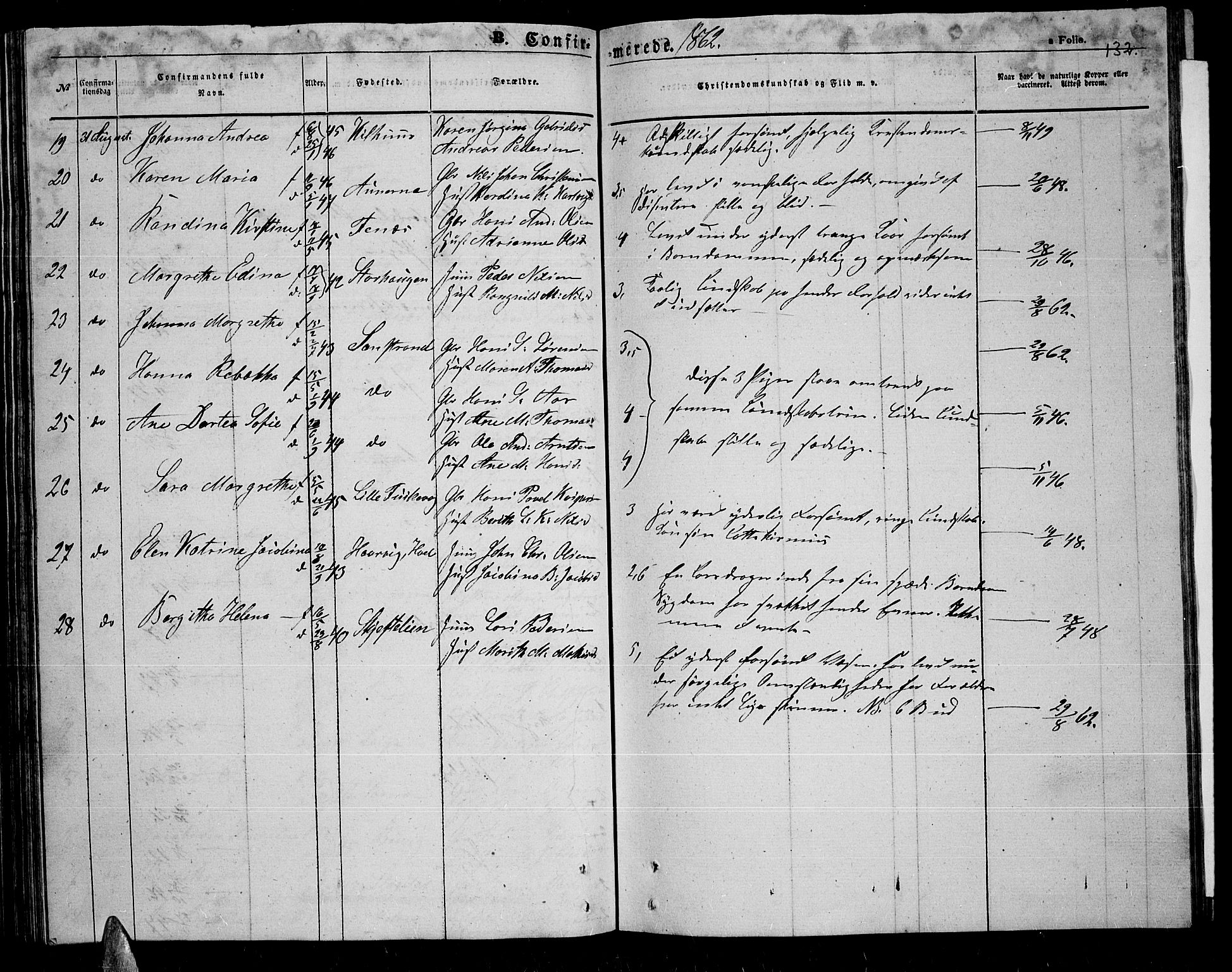 Trondenes sokneprestkontor, AV/SATØ-S-1319/H/Hb/L0007klokker: Parish register (copy) no. 7, 1855-1862, p. 132