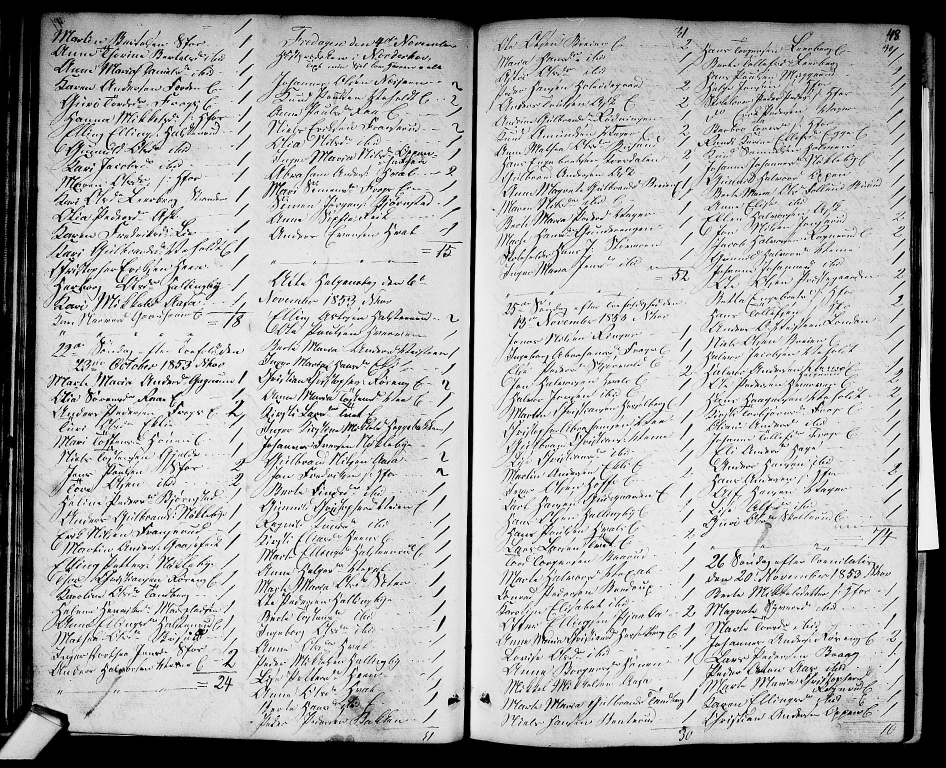 Norderhov kirkebøker, AV/SAKO-A-237/G/Ga/L0006: Parish register (copy) no. I 6, 1849-1876, p. 48