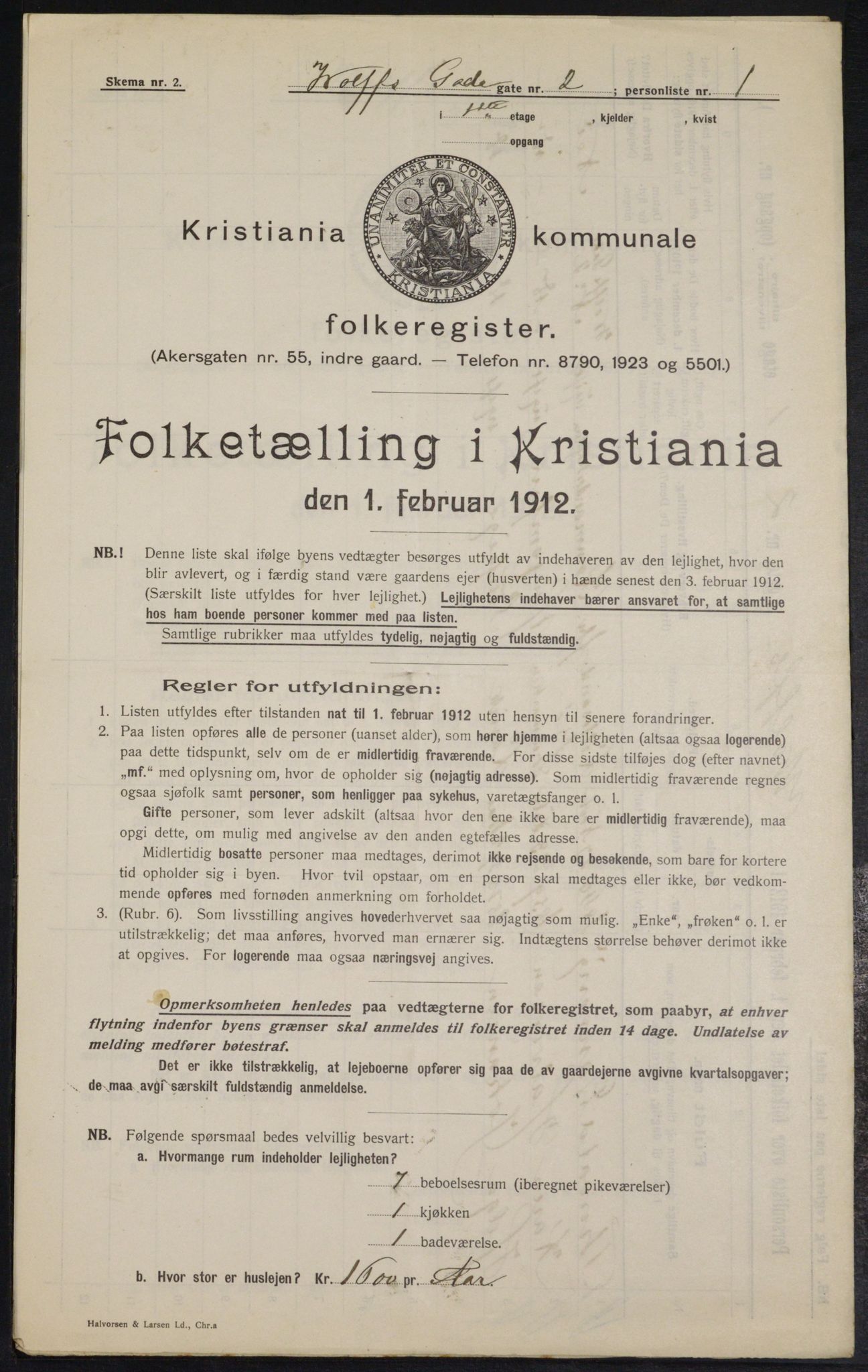 OBA, Municipal Census 1912 for Kristiania, 1912, p. 128471