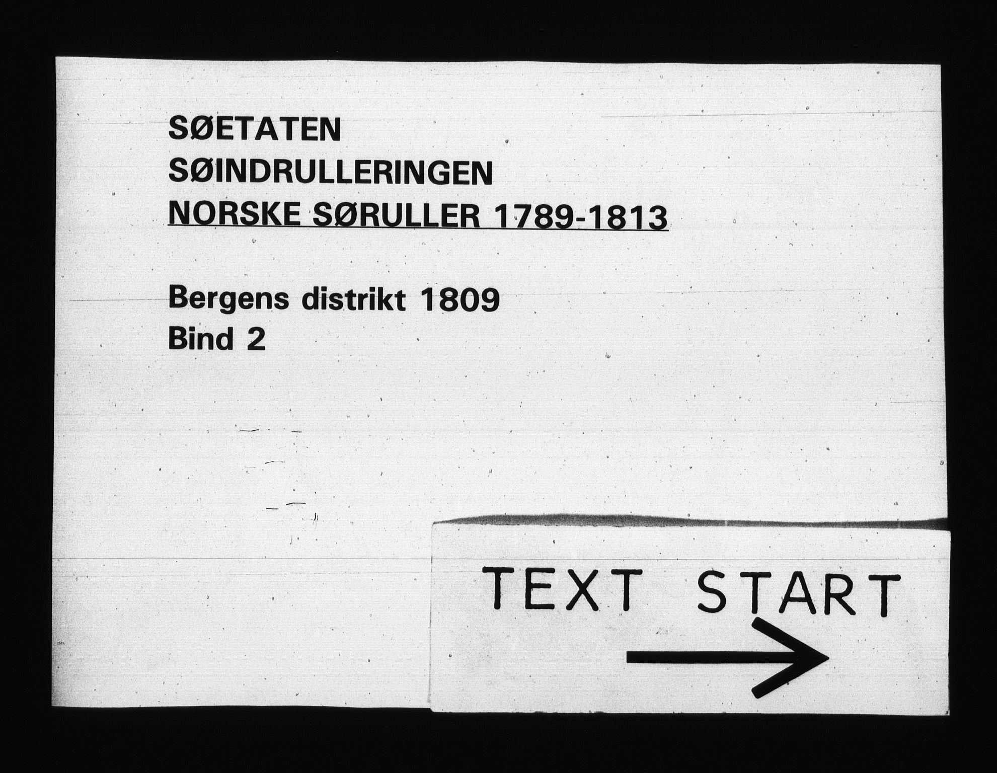 Sjøetaten, RA/EA-3110/F/L0249: Bergen distrikt, bind 2, 1809