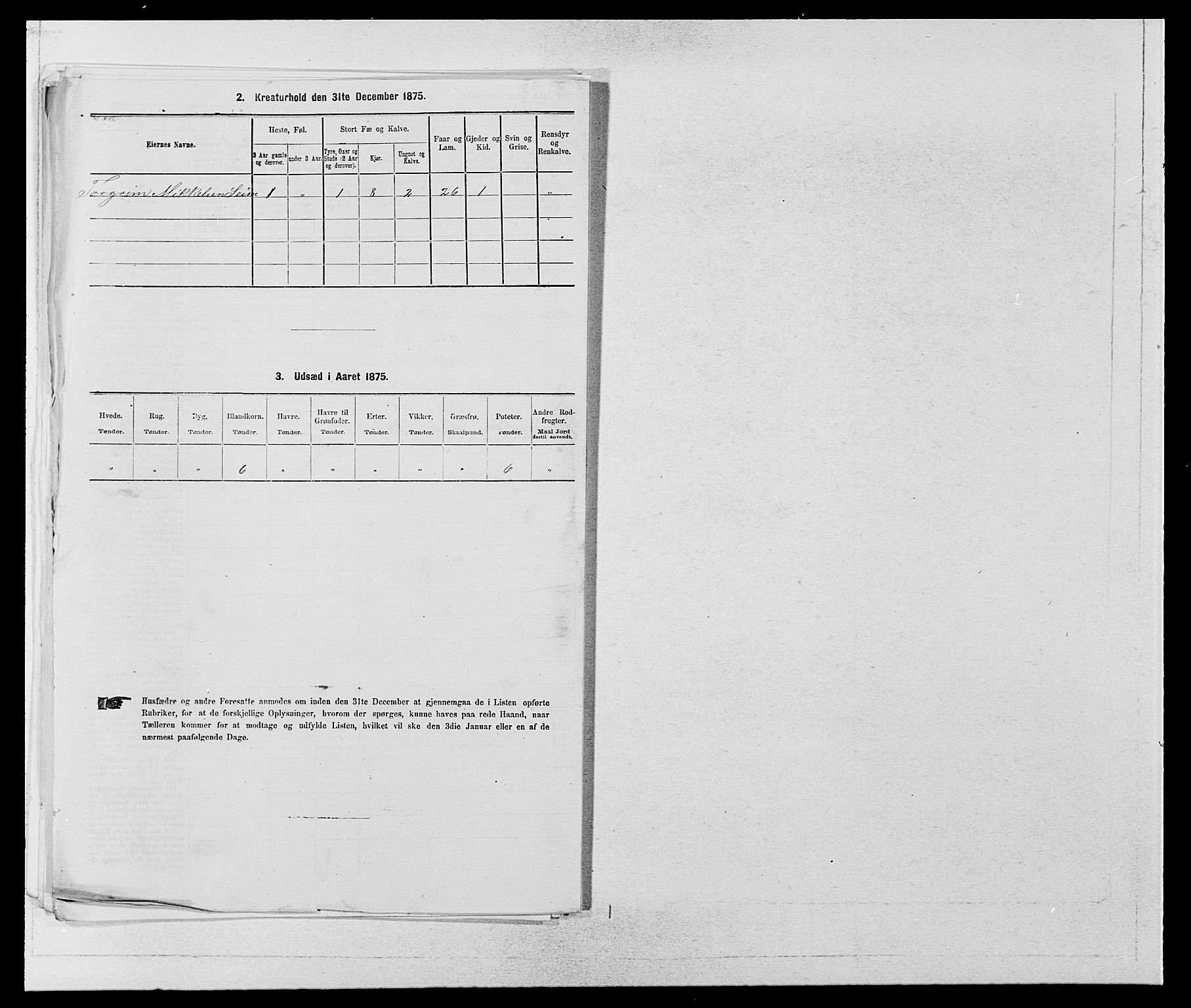 SAB, 1875 census for 1233P Ulvik, 1875, p. 921