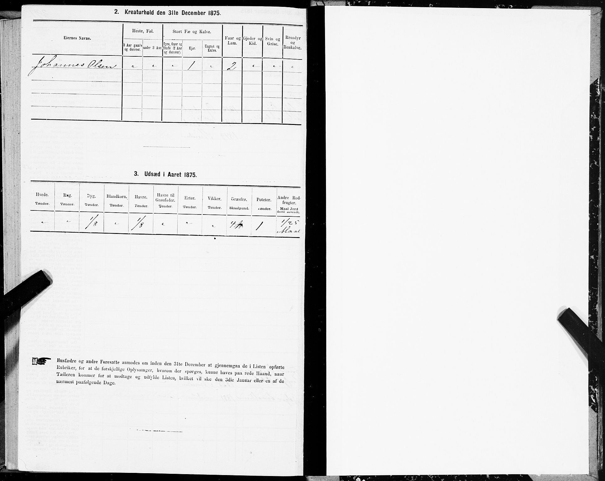 SAT, 1875 census for 1660P Strinda, 1875