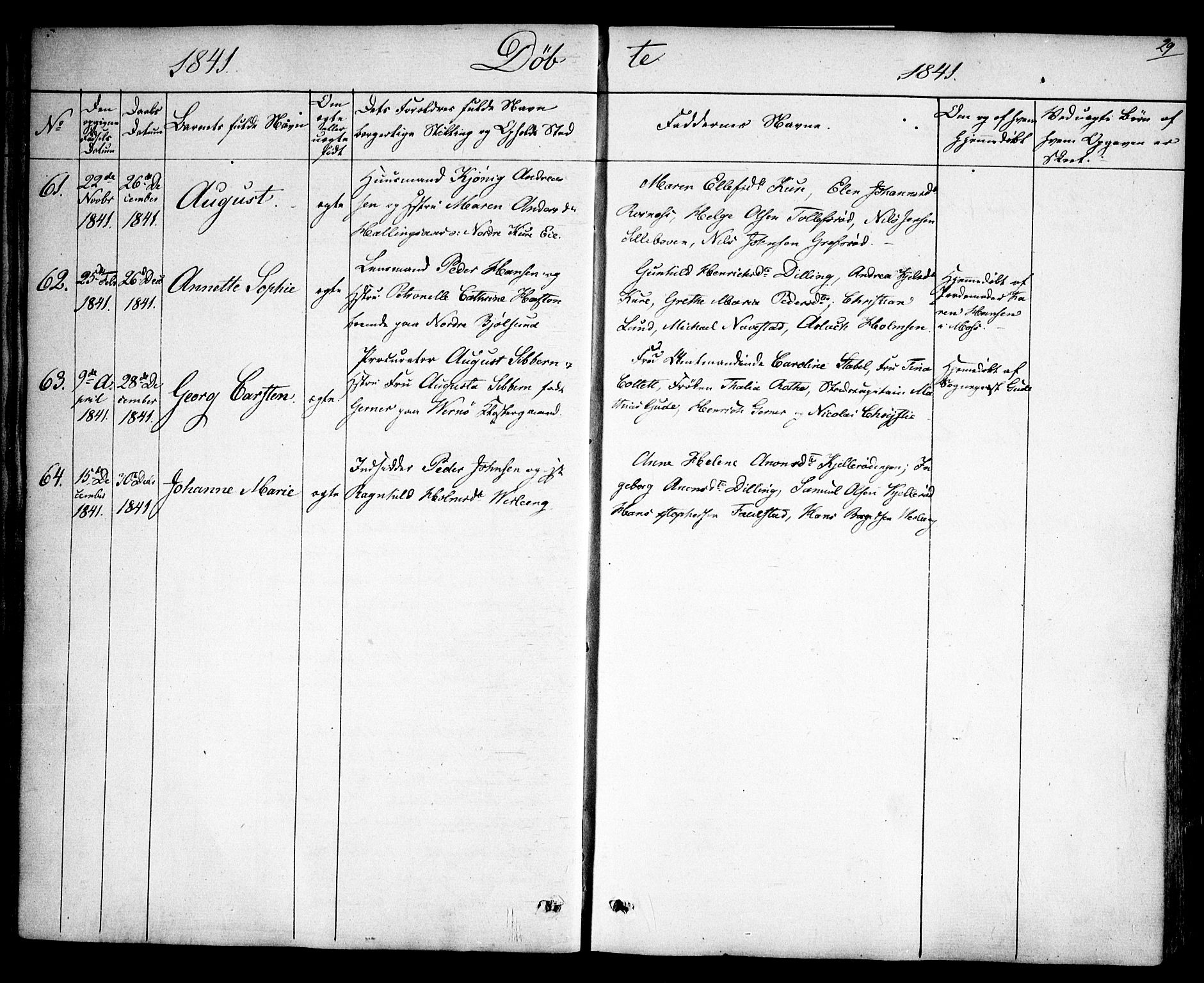 Rygge prestekontor Kirkebøker, SAO/A-10084b/F/Fa/L0004: Parish register (official) no. 4, 1836-1851, p. 29