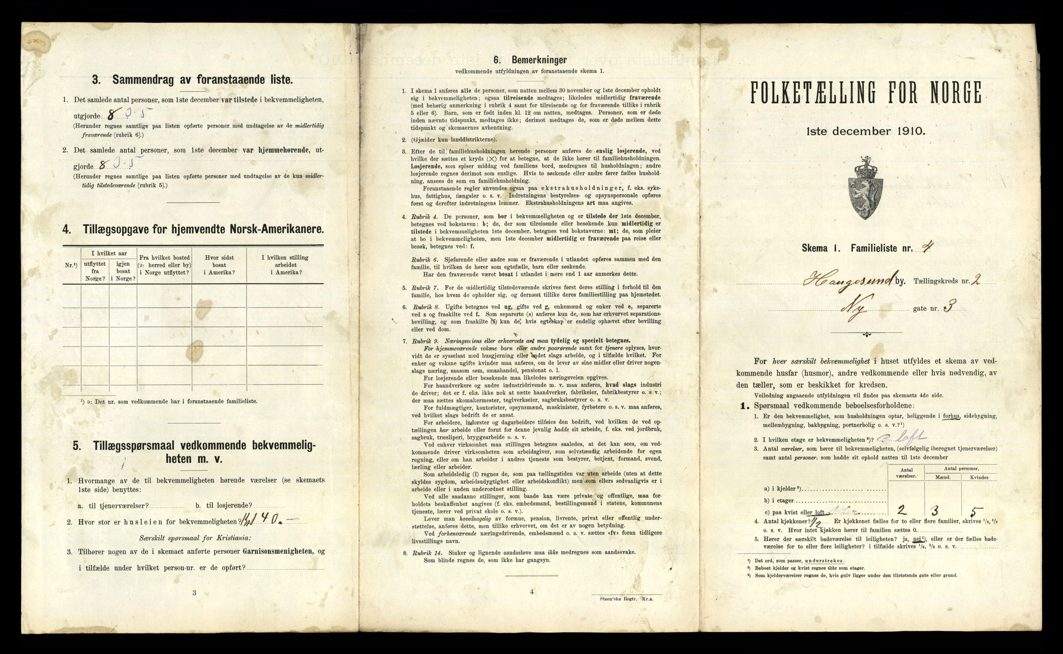 RA, 1910 census for Haugesund, 1910, p. 1434