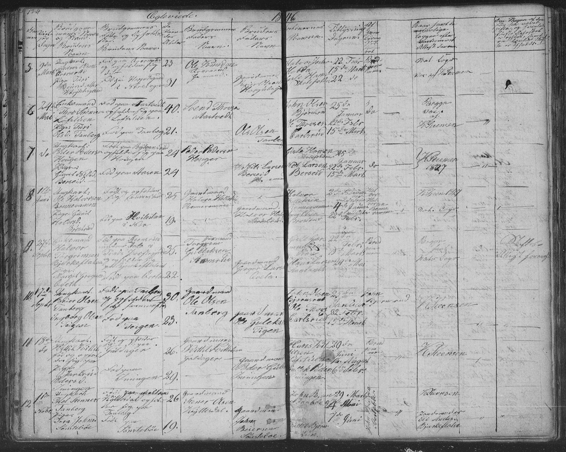 Nore kirkebøker, AV/SAKO-A-238/F/Fc/L0002: Parish register (official) no. III 2, 1836-1861, p. 124