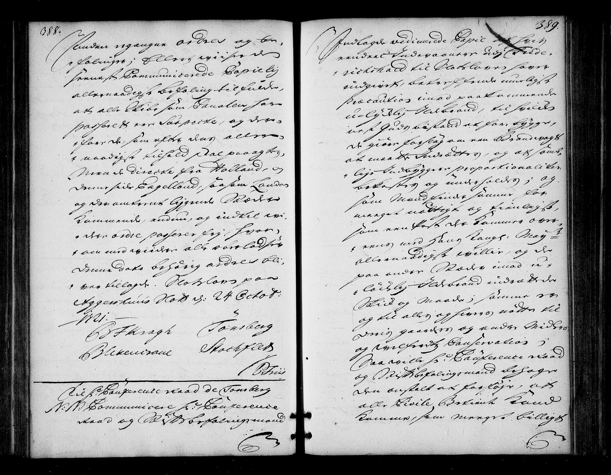 Stattholderembetet 1572-1771, AV/RA-EA-2870/Bd/L0013: Ordreprotokoll, 1720-1722, p. 388-389