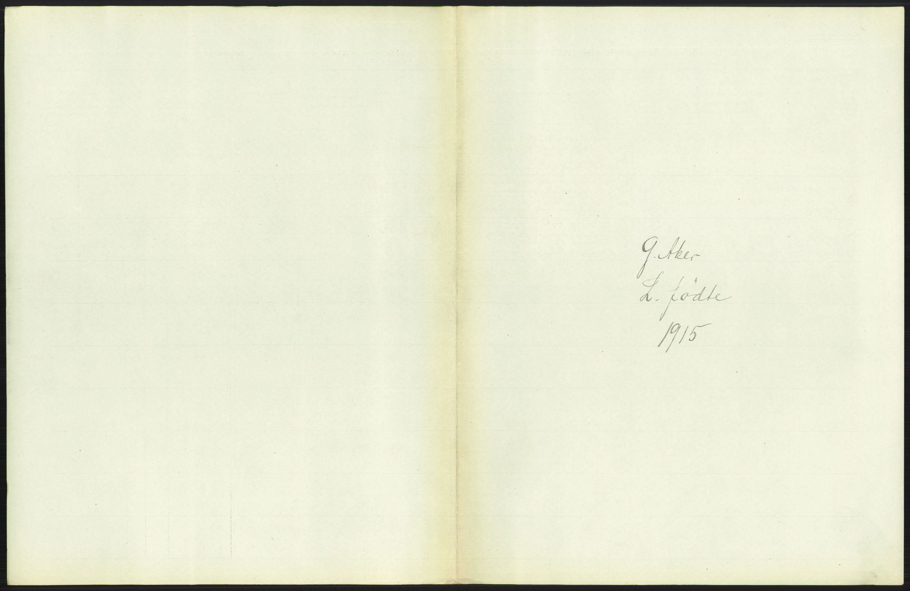 Statistisk sentralbyrå, Sosiodemografiske emner, Befolkning, AV/RA-S-2228/D/Df/Dfb/Dfbe/L0007: Kristiania: Levendefødte menn og kvinner., 1915, p. 373