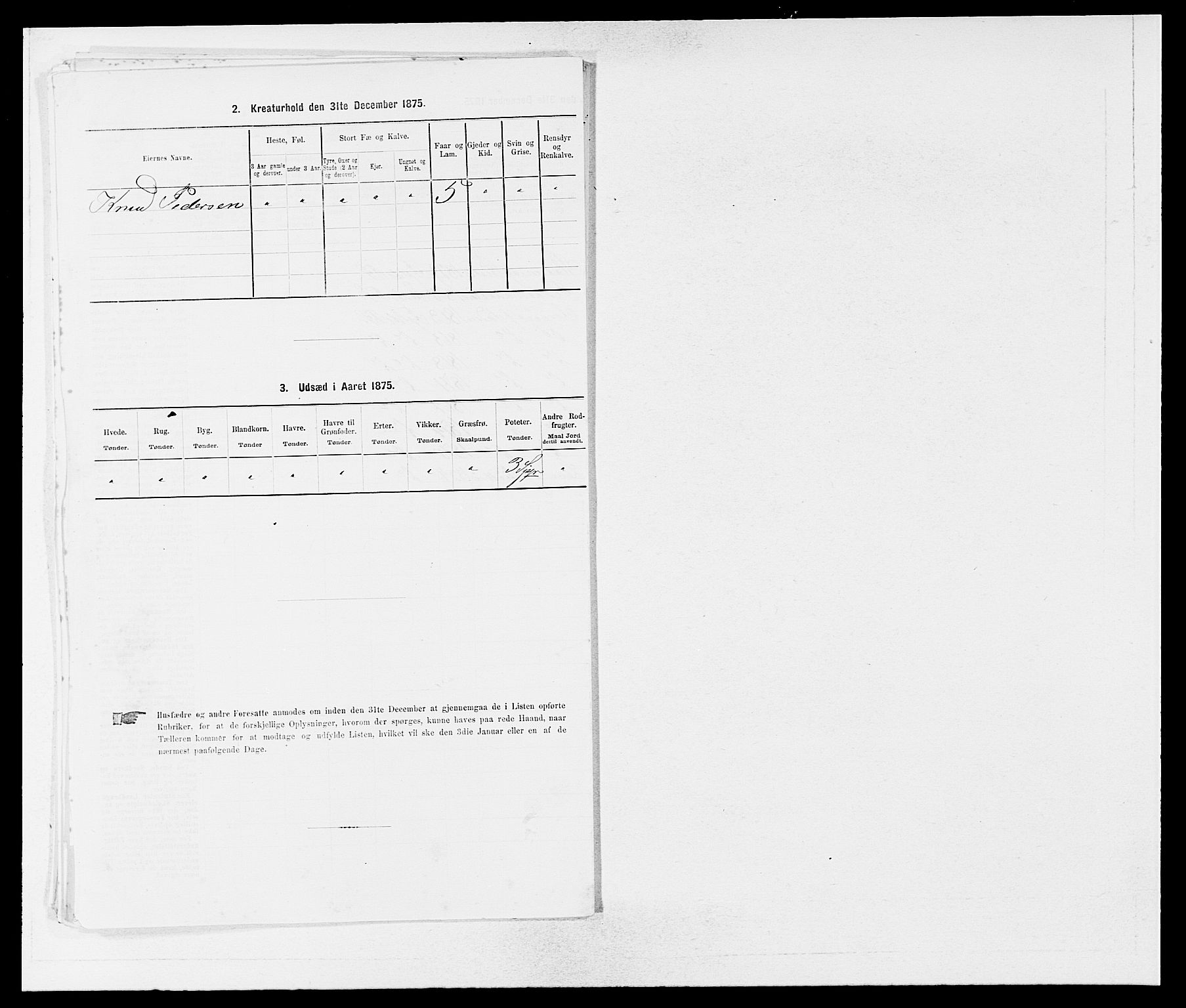 SAB, 1875 census for 1246P Fjell, 1875, p. 129