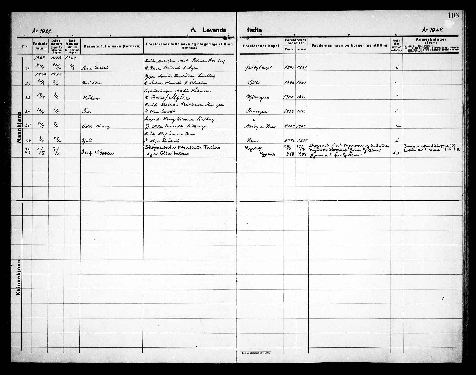 Åsnes prestekontor, AV/SAH-PREST-042/H/Ha/Haa/L0000D: Parish register (official) no. 0B, 1890-1929, p. 106