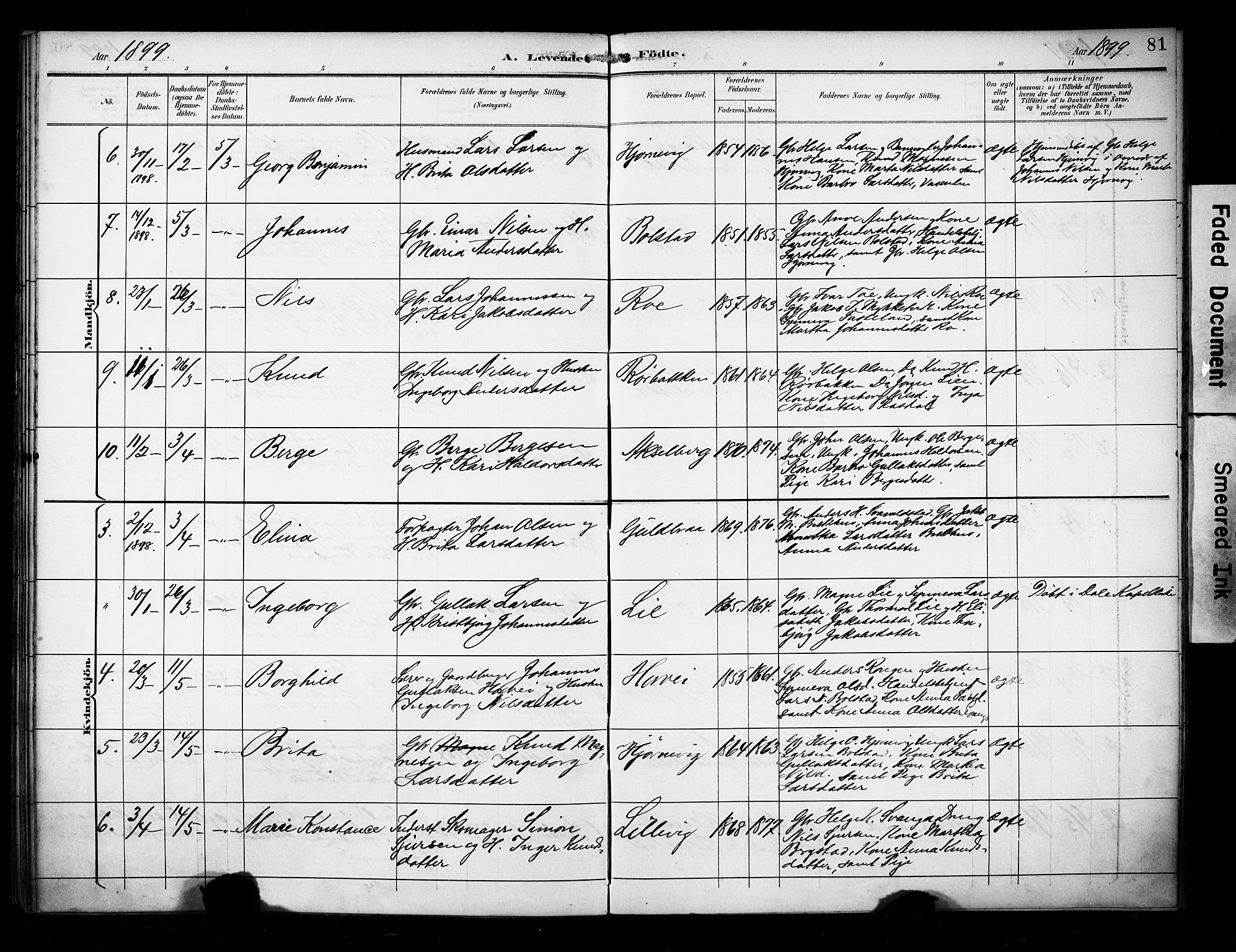 Evanger sokneprestembete, SAB/A-99924: Parish register (official) no. A 2, 1892-1899, p. 81