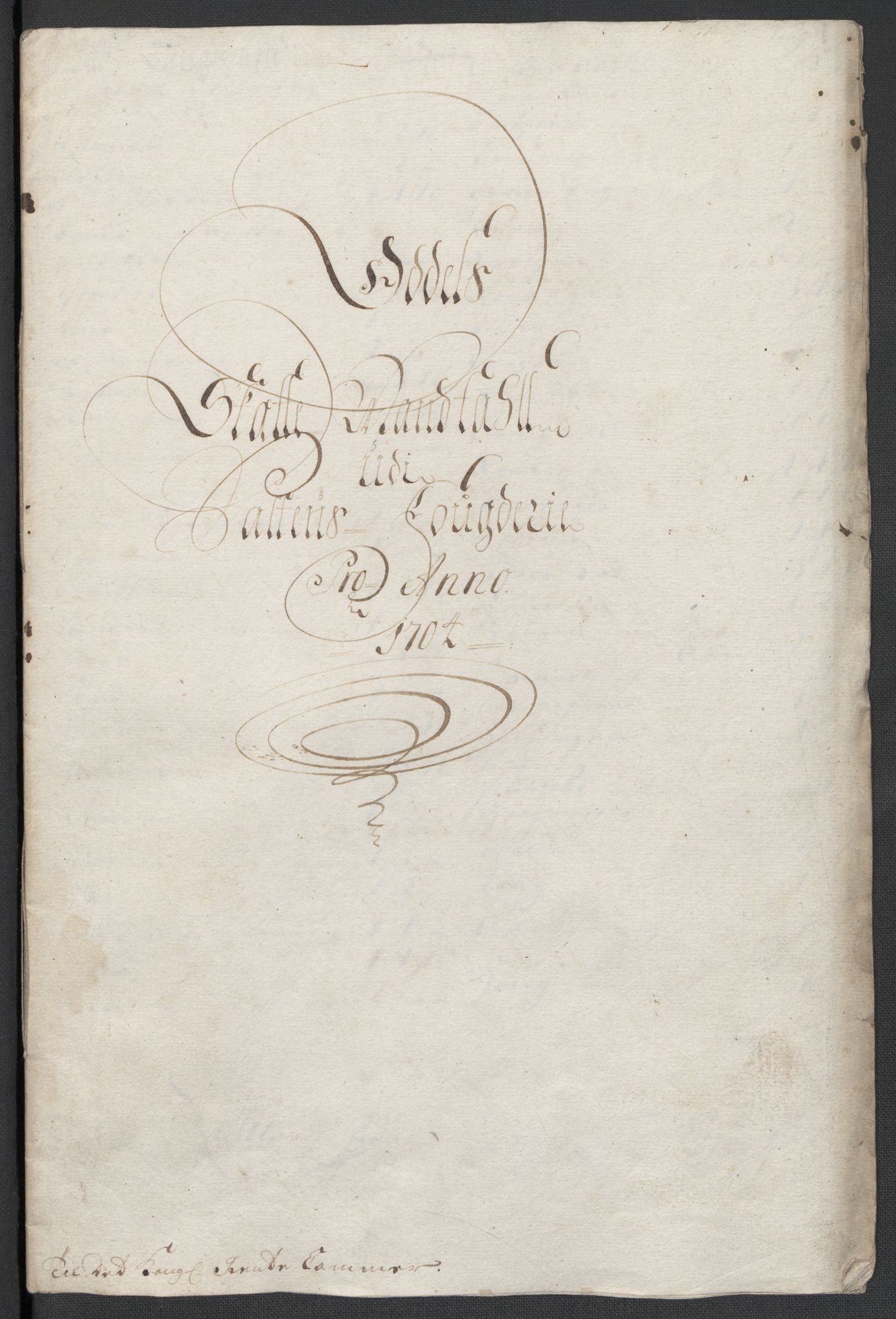 Rentekammeret inntil 1814, Reviderte regnskaper, Fogderegnskap, RA/EA-4092/R66/L4580: Fogderegnskap Salten, 1701-1706, p. 275