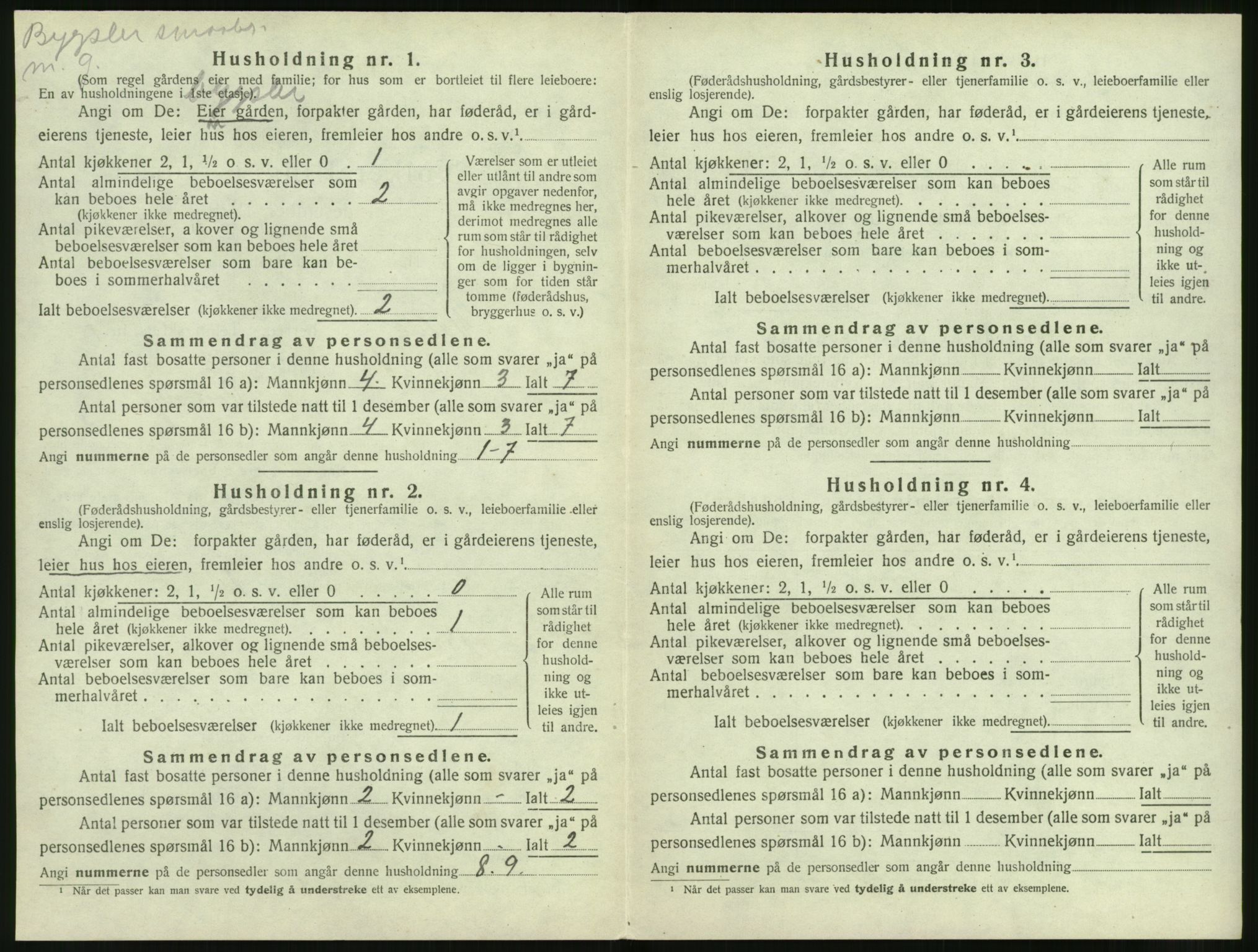 SAT, 1920 census for Volda, 1920, p. 675