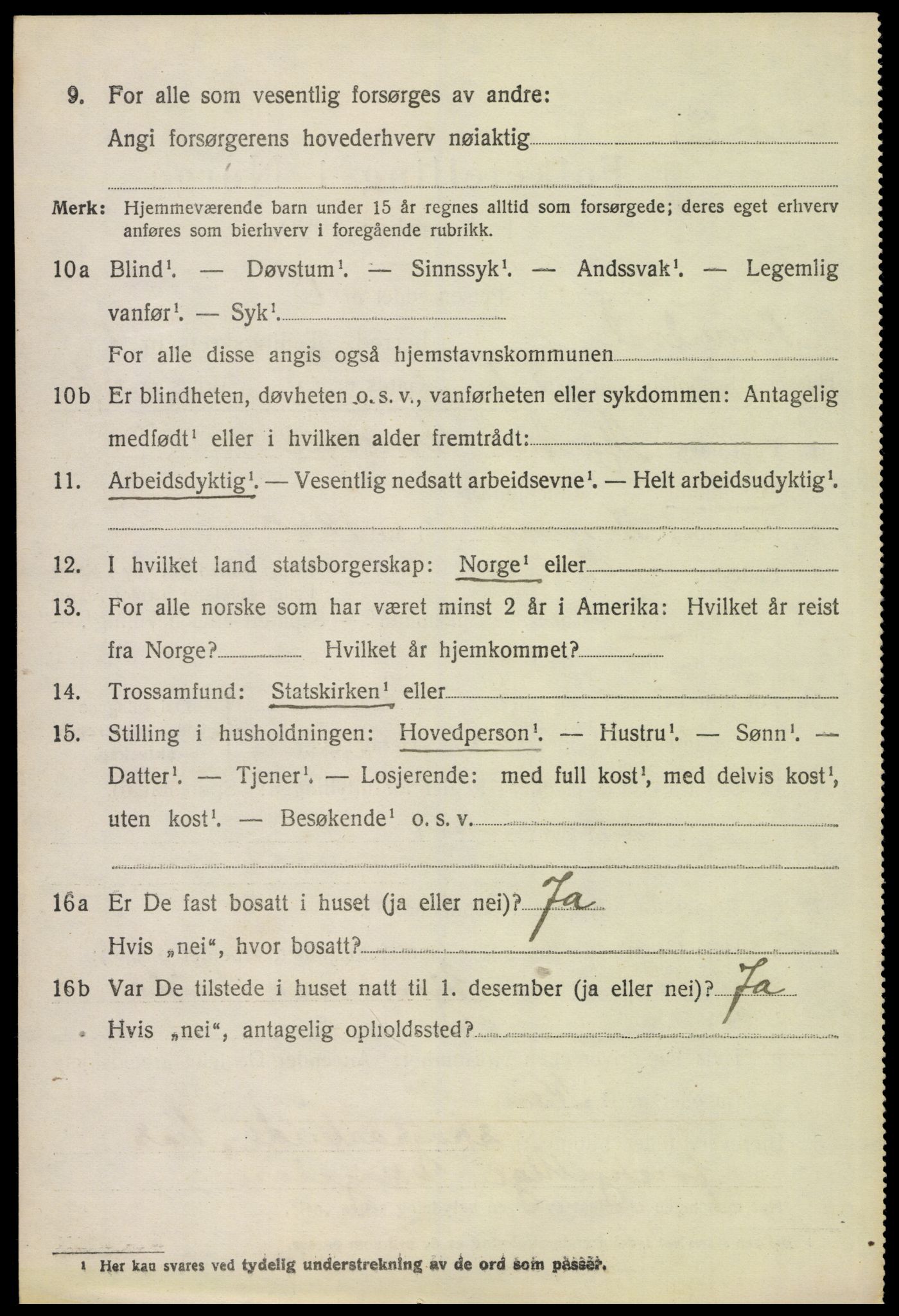 SAH, 1920 census for Brandval, 1920, p. 8463