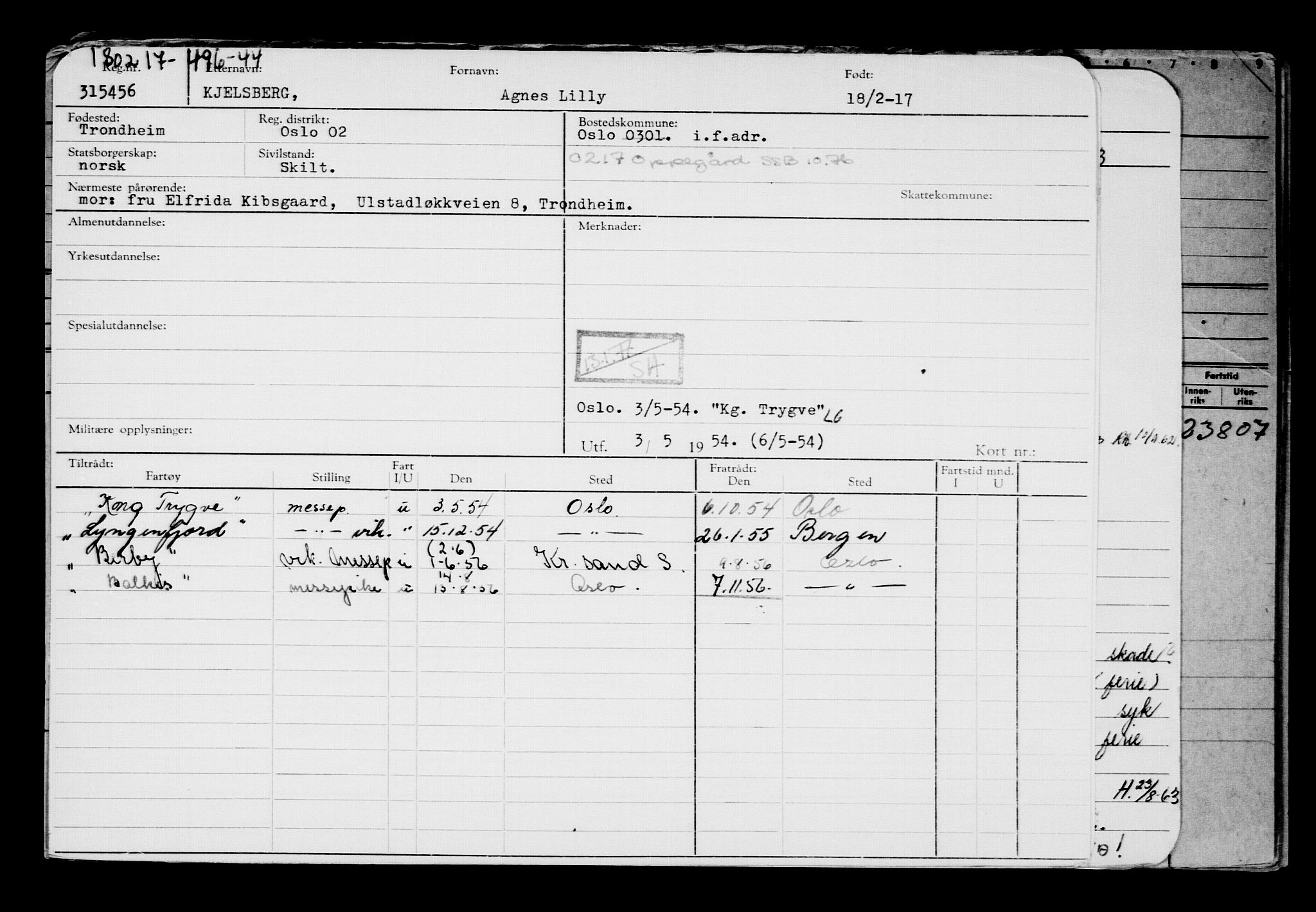 Direktoratet for sjømenn, AV/RA-S-3545/G/Gb/L0146: Hovedkort, 1917, p. 172