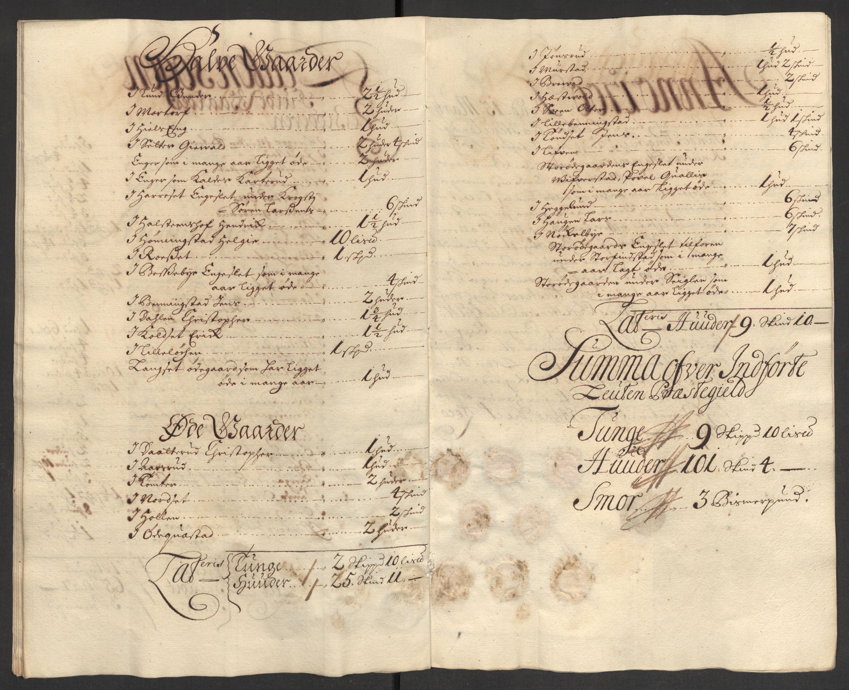 Rentekammeret inntil 1814, Reviderte regnskaper, Fogderegnskap, AV/RA-EA-4092/R16/L1039: Fogderegnskap Hedmark, 1700, p. 143