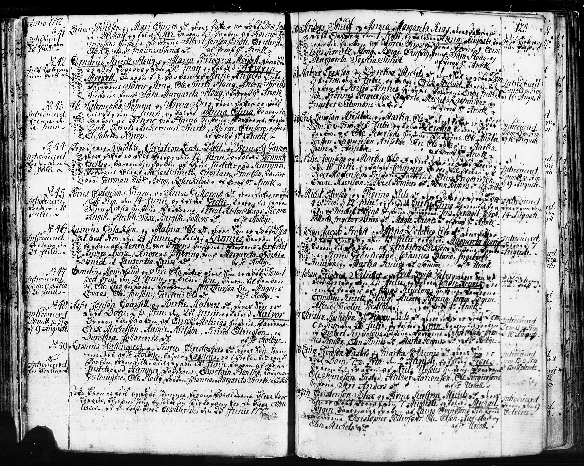 Domkirken sokneprestkontor, SAST/A-101812/001/30/30BB/L0004: Parish register (copy) no. B 4, 1752-1790, p. 125