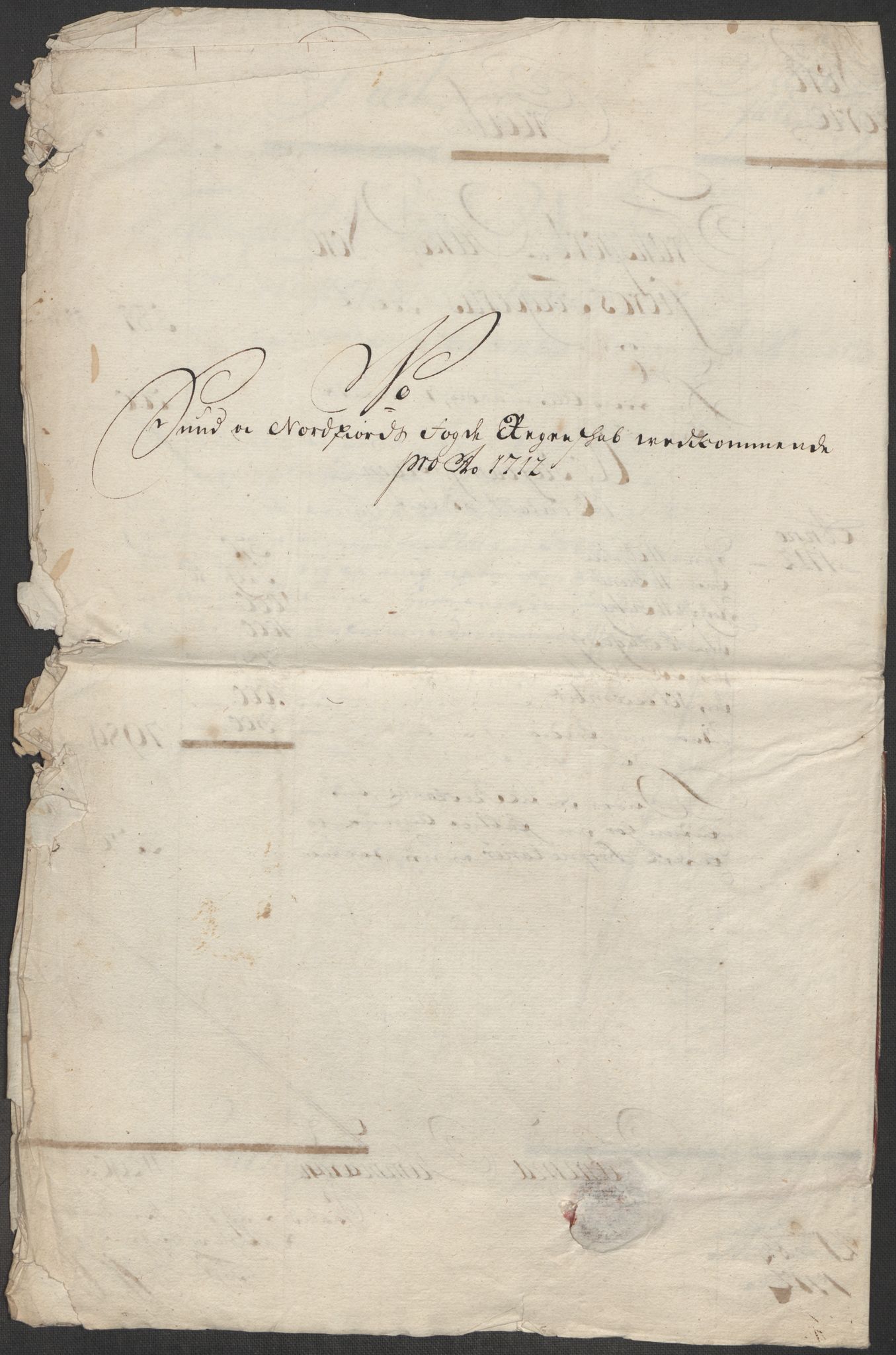 Rentekammeret inntil 1814, Reviderte regnskaper, Fogderegnskap, AV/RA-EA-4092/R53/L3435: Fogderegnskap Sunn- og Nordfjord, 1712, p. 32