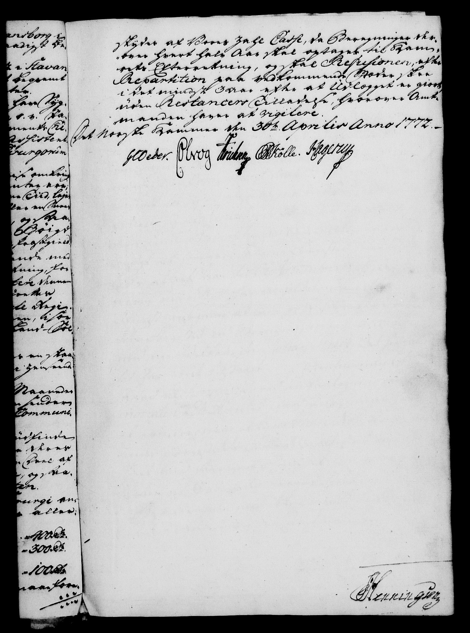 Rentekammeret, Kammerkanselliet, RA/EA-3111/G/Gf/Gfa/L0054: Norsk relasjons- og resolusjonsprotokoll (merket RK 52.54), 1771-1772, p. 391