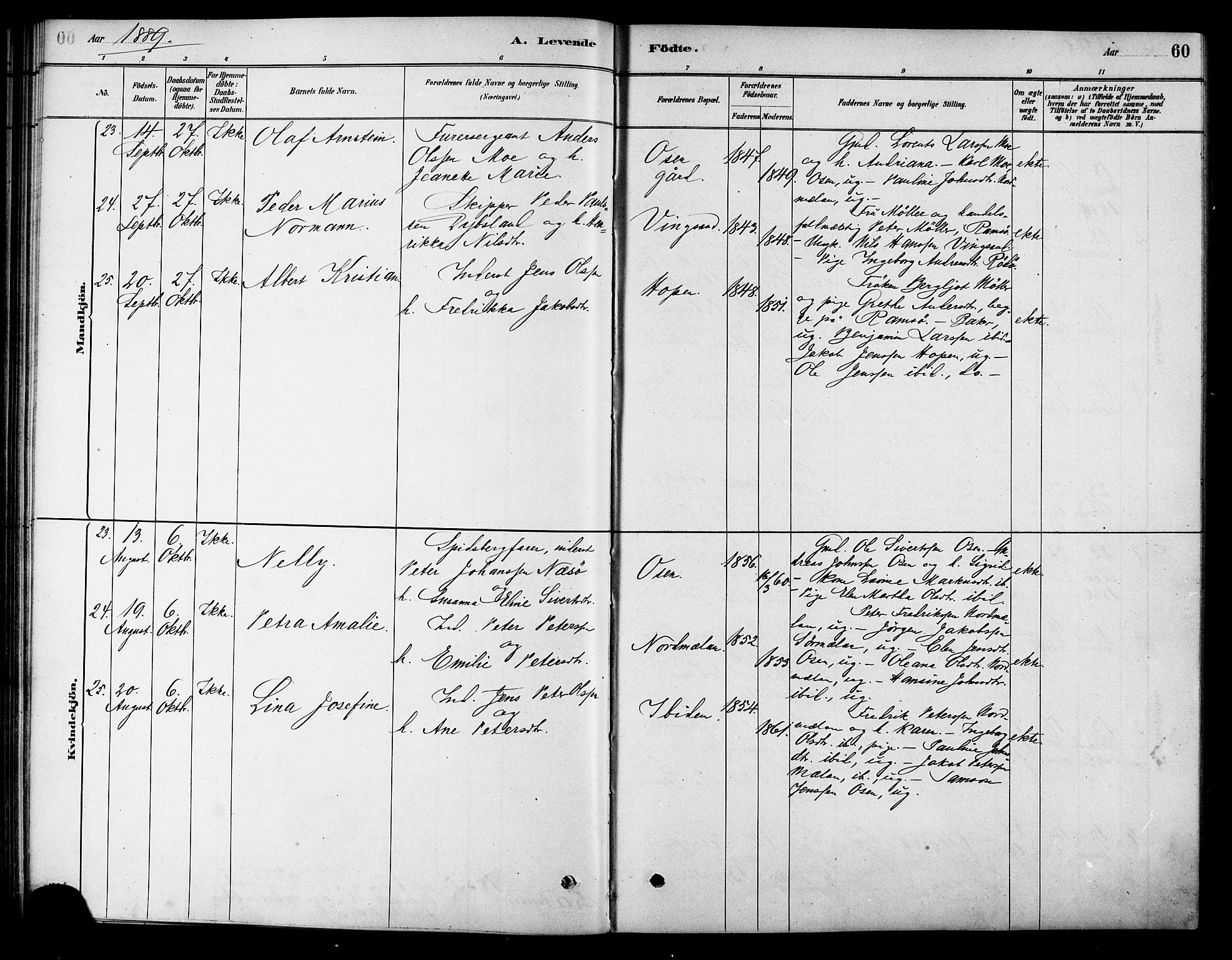 Ministerialprotokoller, klokkerbøker og fødselsregistre - Sør-Trøndelag, SAT/A-1456/658/L0722: Parish register (official) no. 658A01, 1879-1896, p. 60