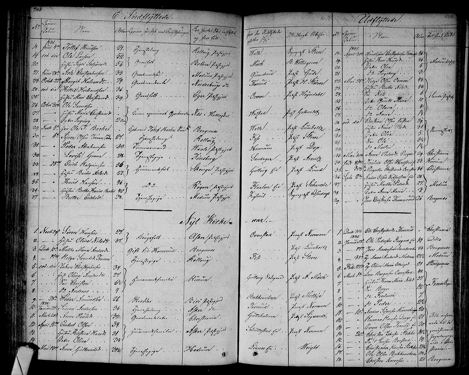 Lier kirkebøker, AV/SAKO-A-230/F/Fa/L0010: Parish register (official) no. I 10, 1827-1843, p. 384