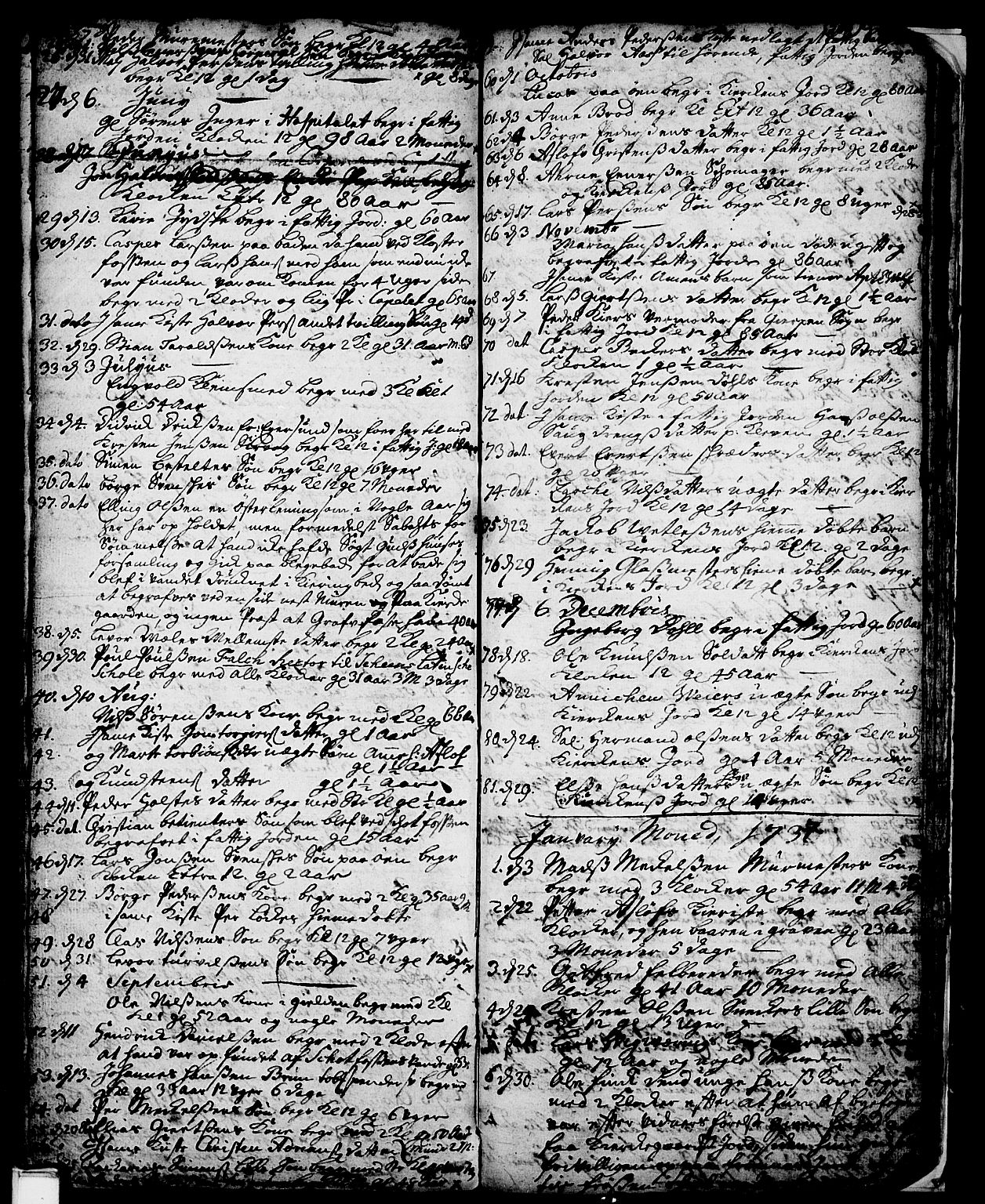 Skien kirkebøker, SAKO/A-302/F/Fa/L0002: Parish register (official) no. 2, 1716-1757, p. 204