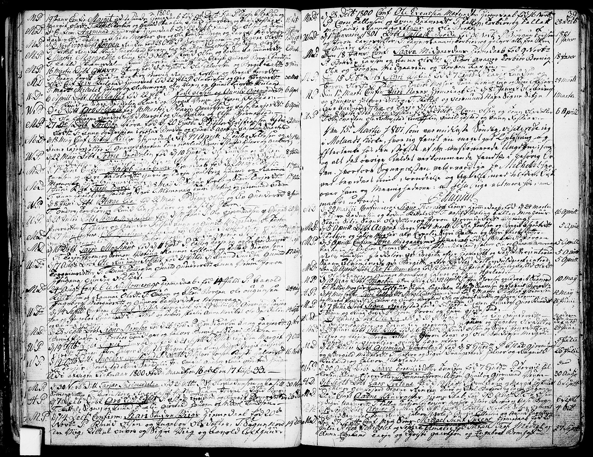 Fyresdal kirkebøker, SAKO/A-263/F/Fa/L0002: Parish register (official) no. I 2, 1769-1814, p. 39