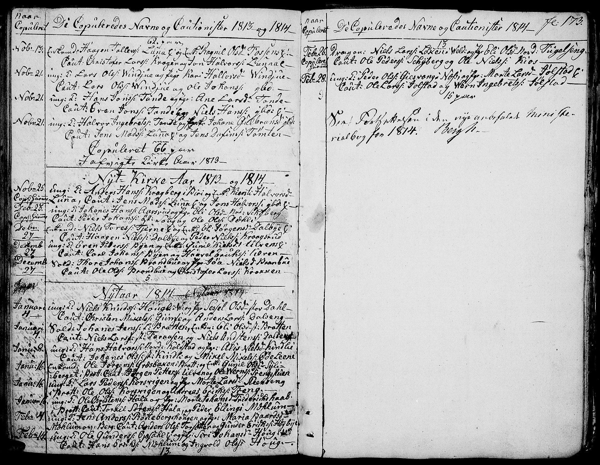 Ringsaker prestekontor, SAH/PREST-014/K/Ka/L0004: Parish register (official) no. 4, 1799-1814, p. 173