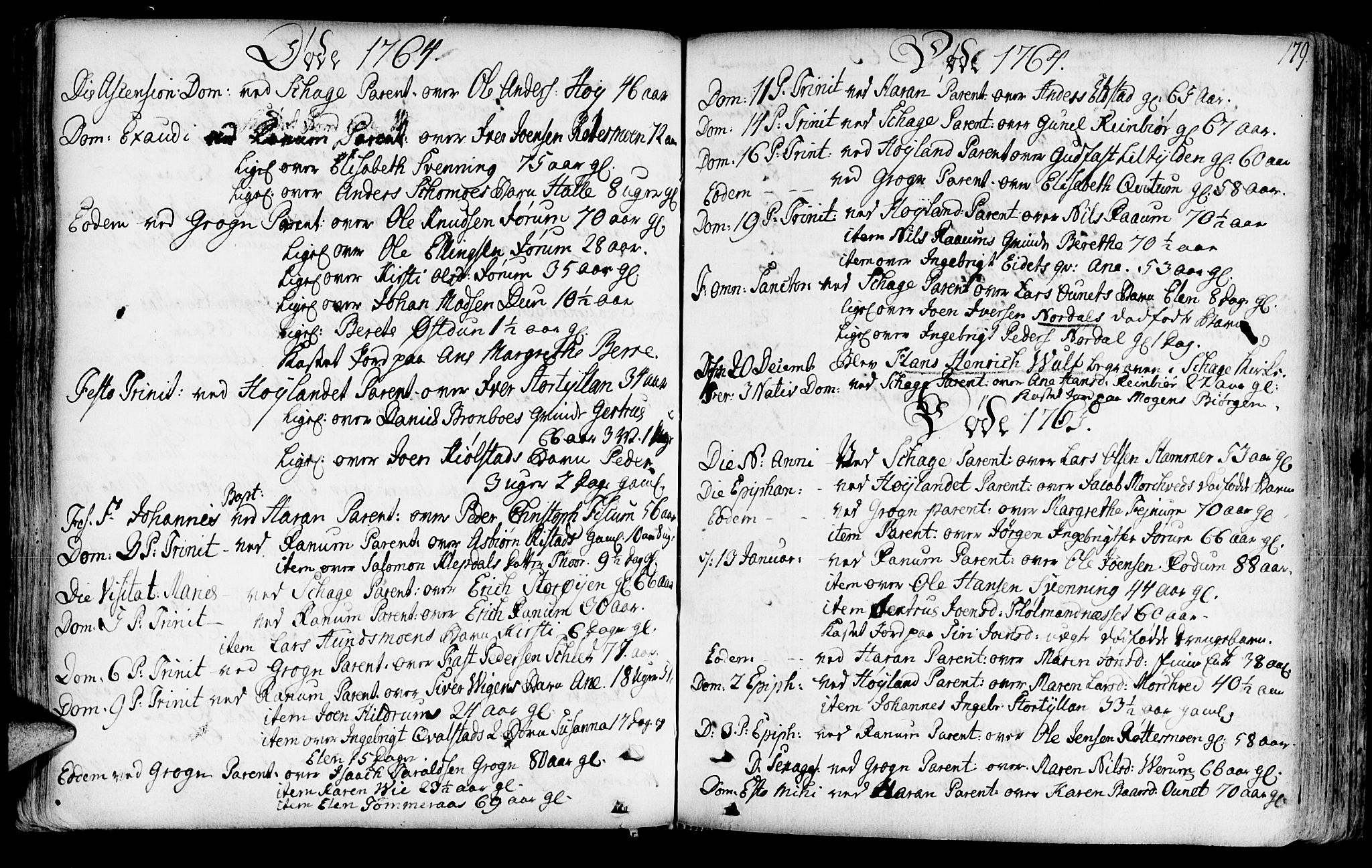 Ministerialprotokoller, klokkerbøker og fødselsregistre - Nord-Trøndelag, SAT/A-1458/764/L0542: Parish register (official) no. 764A02, 1748-1779, p. 179