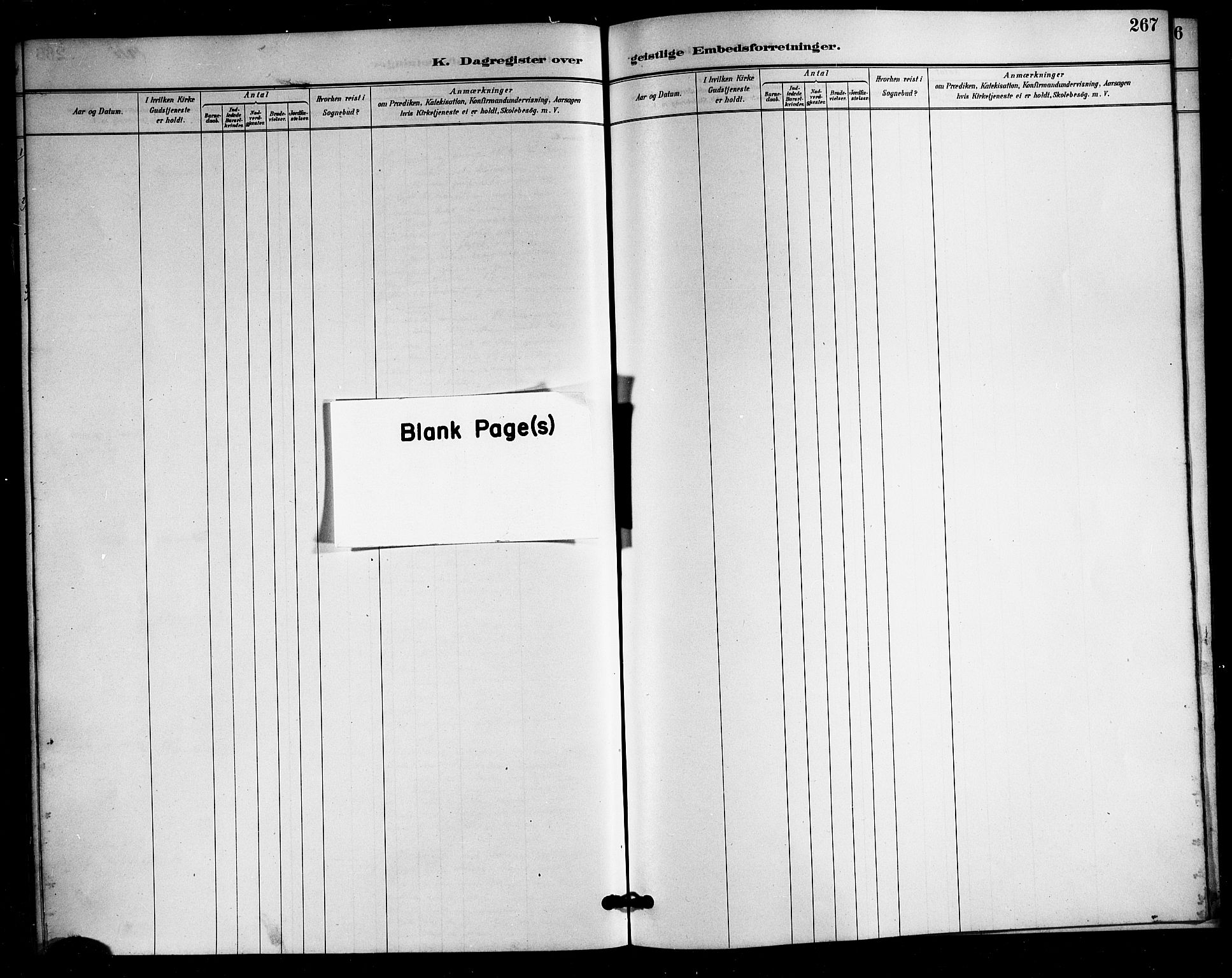 Ministerialprotokoller, klokkerbøker og fødselsregistre - Nordland, SAT/A-1459/898/L1427: Parish register (copy) no. 898C02, 1887-1917, p. 267