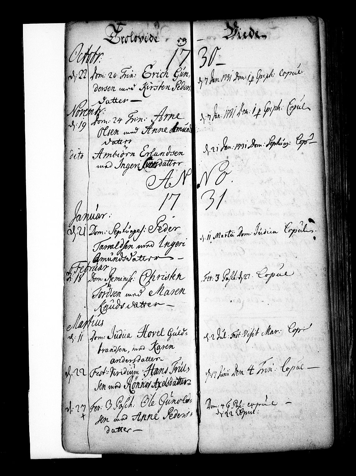 Enebakk prestekontor Kirkebøker, SAO/A-10171c/F/Fa/L0001: Parish register (official) no. I 1, 1719-1754