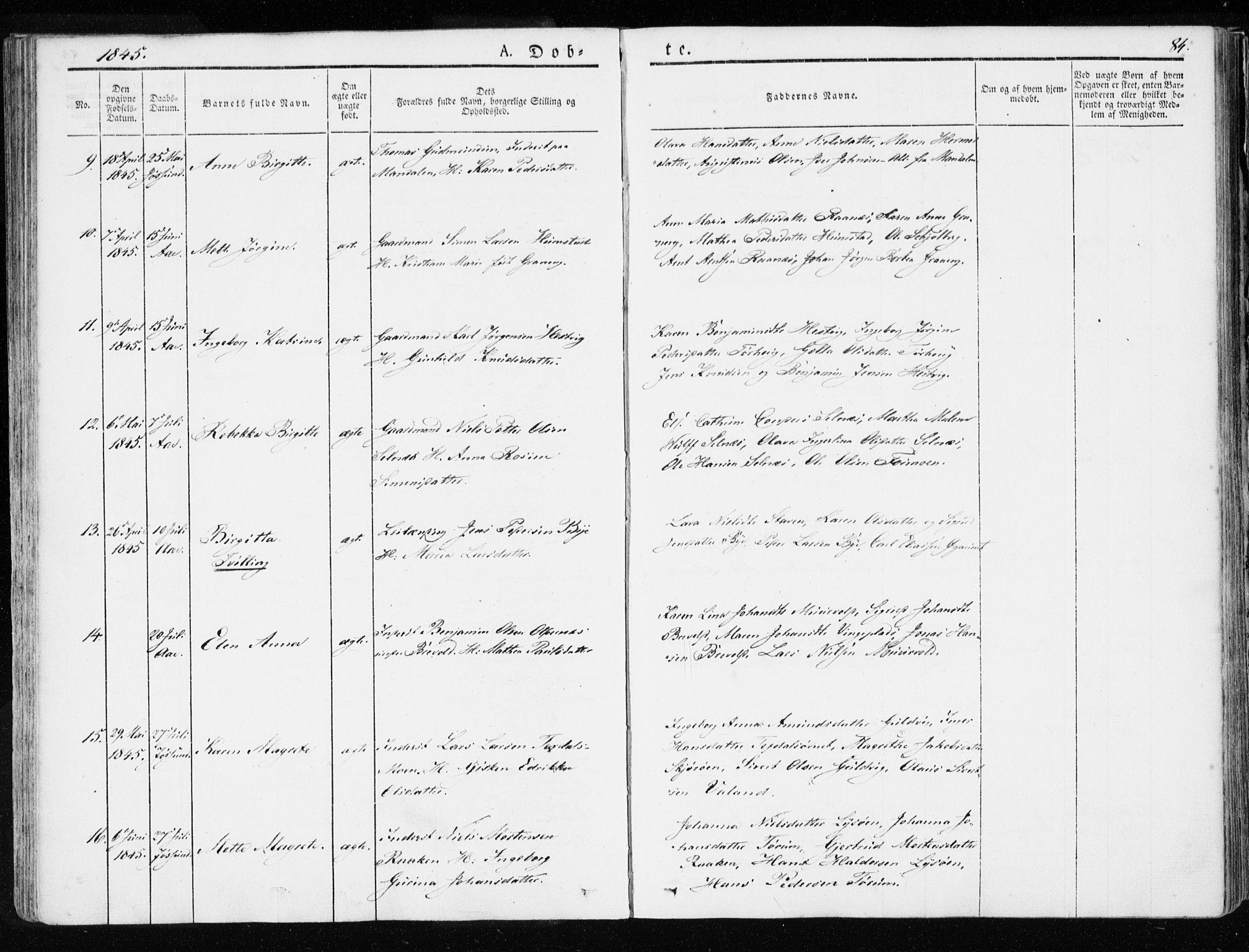 Ministerialprotokoller, klokkerbøker og fødselsregistre - Sør-Trøndelag, SAT/A-1456/655/L0676: Parish register (official) no. 655A05, 1830-1847, p. 84
