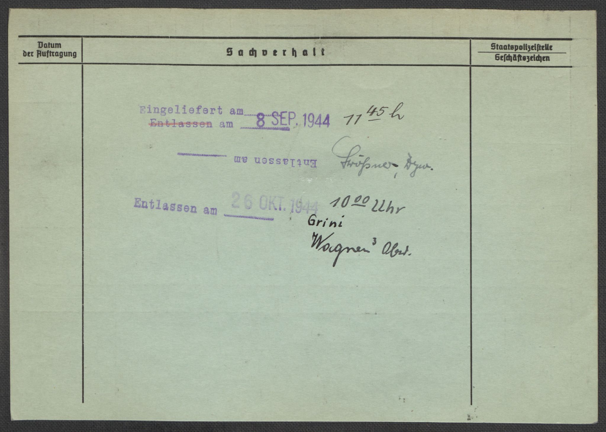 Befehlshaber der Sicherheitspolizei und des SD, AV/RA-RAFA-5969/E/Ea/Eaa/L0010: Register over norske fanger i Møllergata 19: Sø-Å, 1940-1945, p. 615