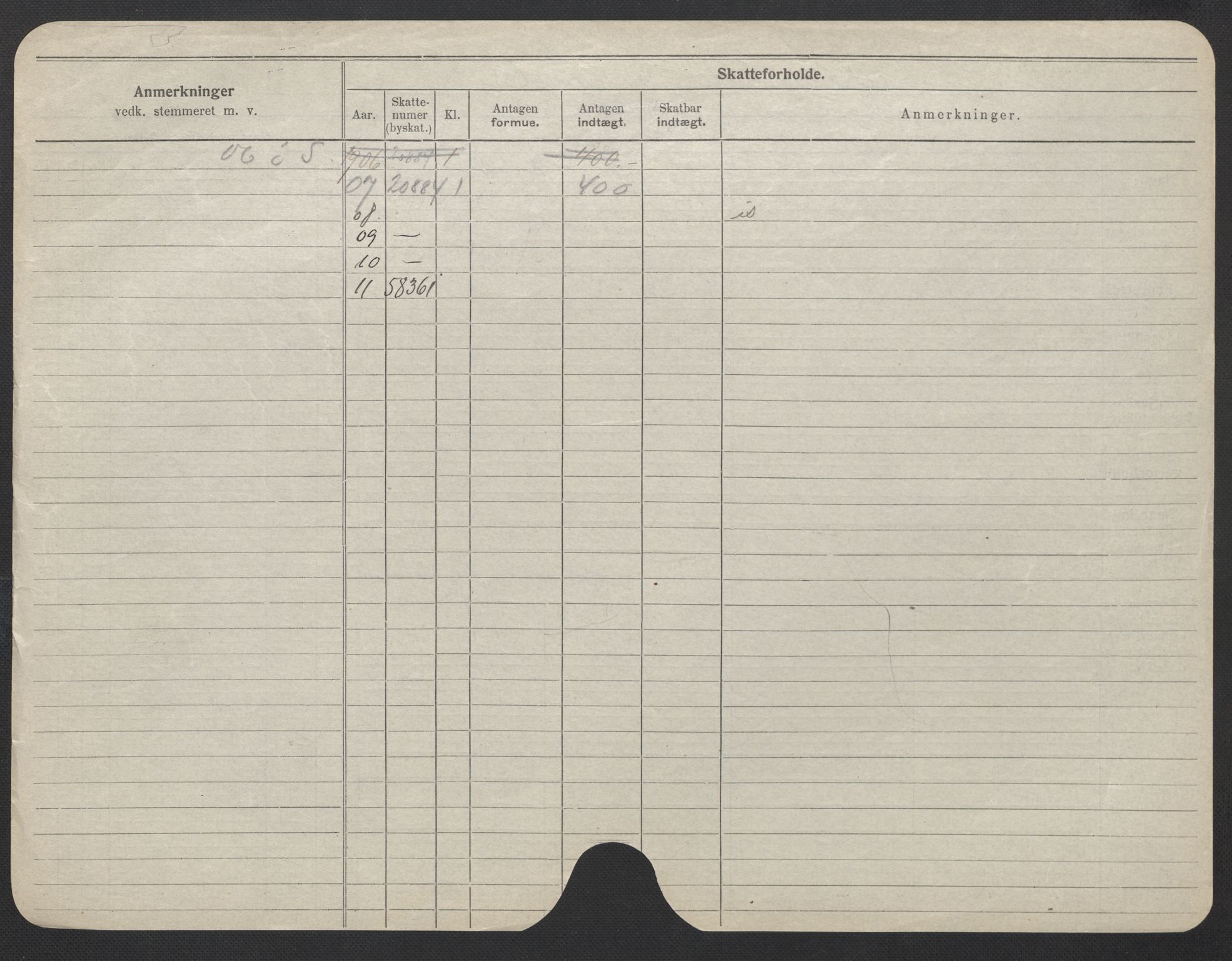 Oslo folkeregister, Registerkort, AV/SAO-A-11715/F/Fa/Fac/L0022: Kvinner, 1906-1914, p. 721b