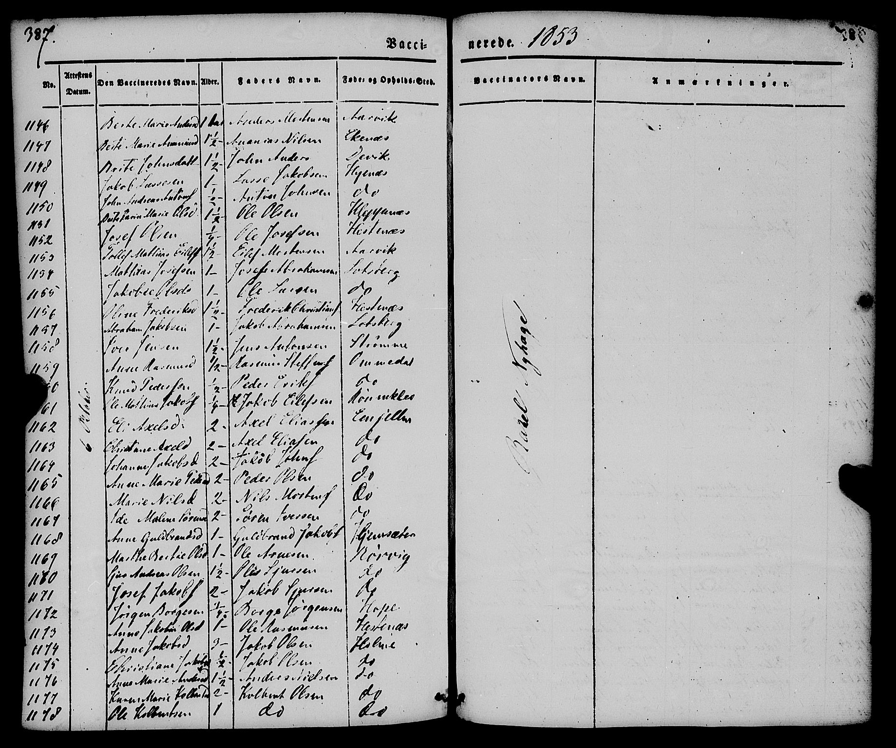 Gloppen sokneprestembete, AV/SAB-A-80101/H/Haa/Haaa/L0008: Parish register (official) no. A 8, 1837-1855, p. 387