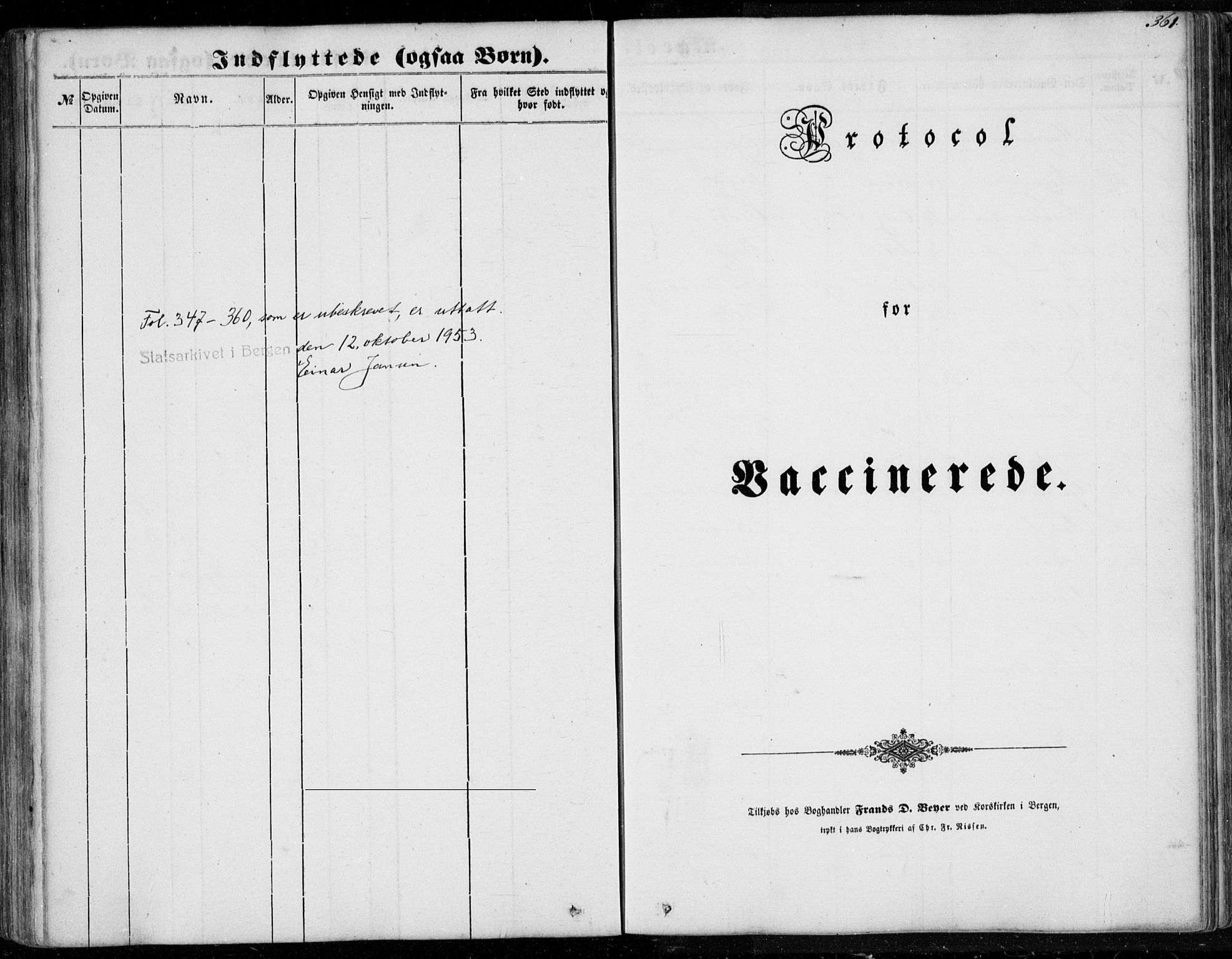 Os sokneprestembete, SAB/A-99929: Parish register (official) no. A 16, 1851-1859, p. 361
