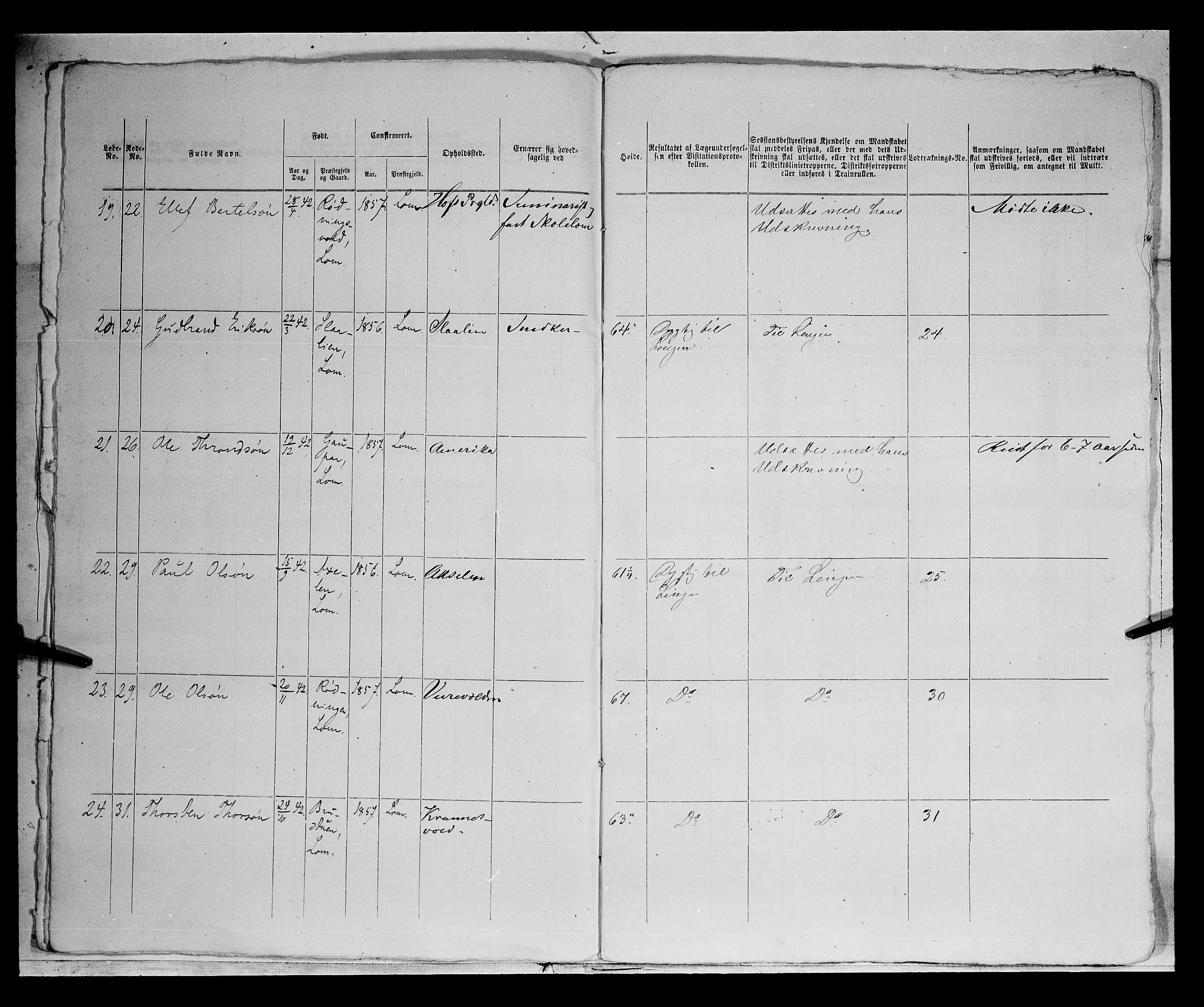 Fylkesmannen i Oppland, SAH/FYO-002/1/K/Kg/L1175: Heidal, Sel, Vågå, Lom og Skjåk, 1860-1879, p. 215