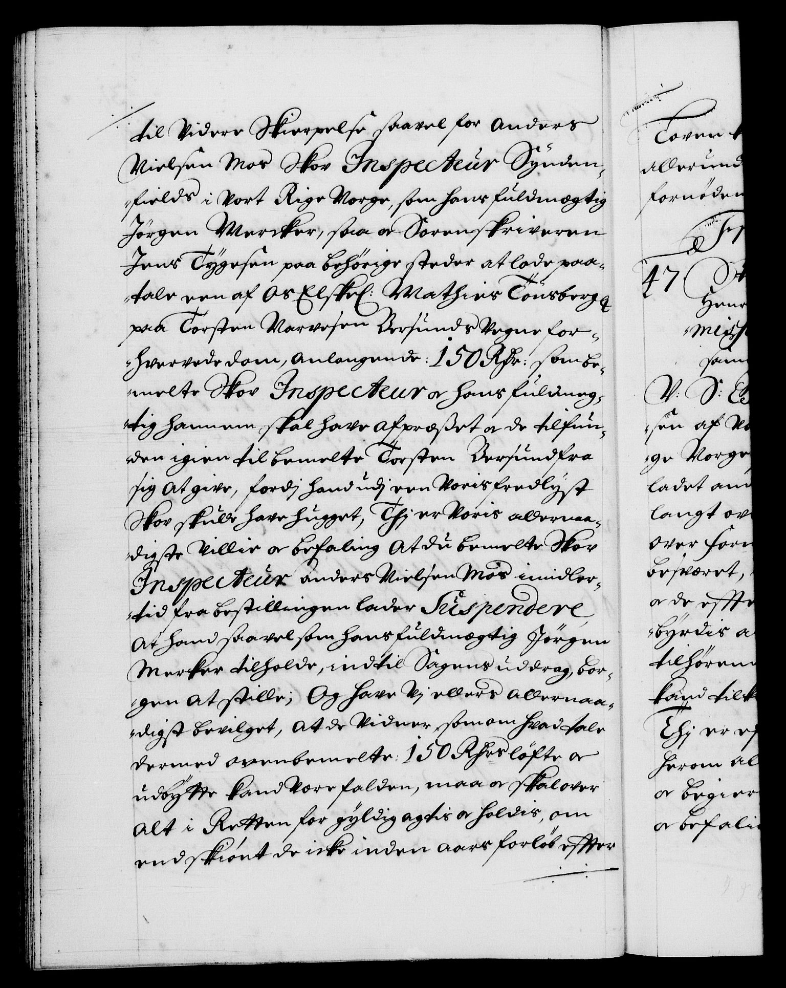 Danske Kanselli 1572-1799, AV/RA-EA-3023/F/Fc/Fca/Fcab/L0015: Norske tegnelser (mikrofilm), 1692-1699, p. 31b