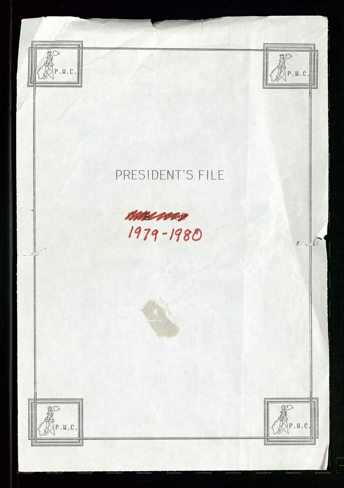 PA 1547 - Petroleum Wives Club, SAST/A-101974/D/Da/L0001: President's file, 1975-1980