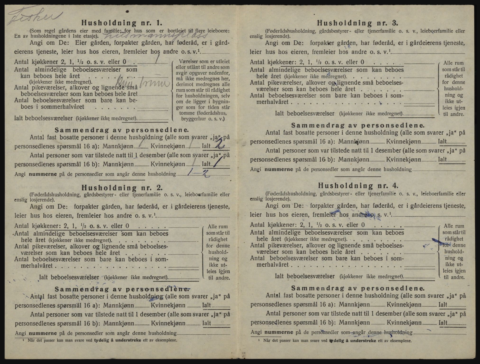 SATØ, 1920 census for Sørfjord, 1920, p. 140