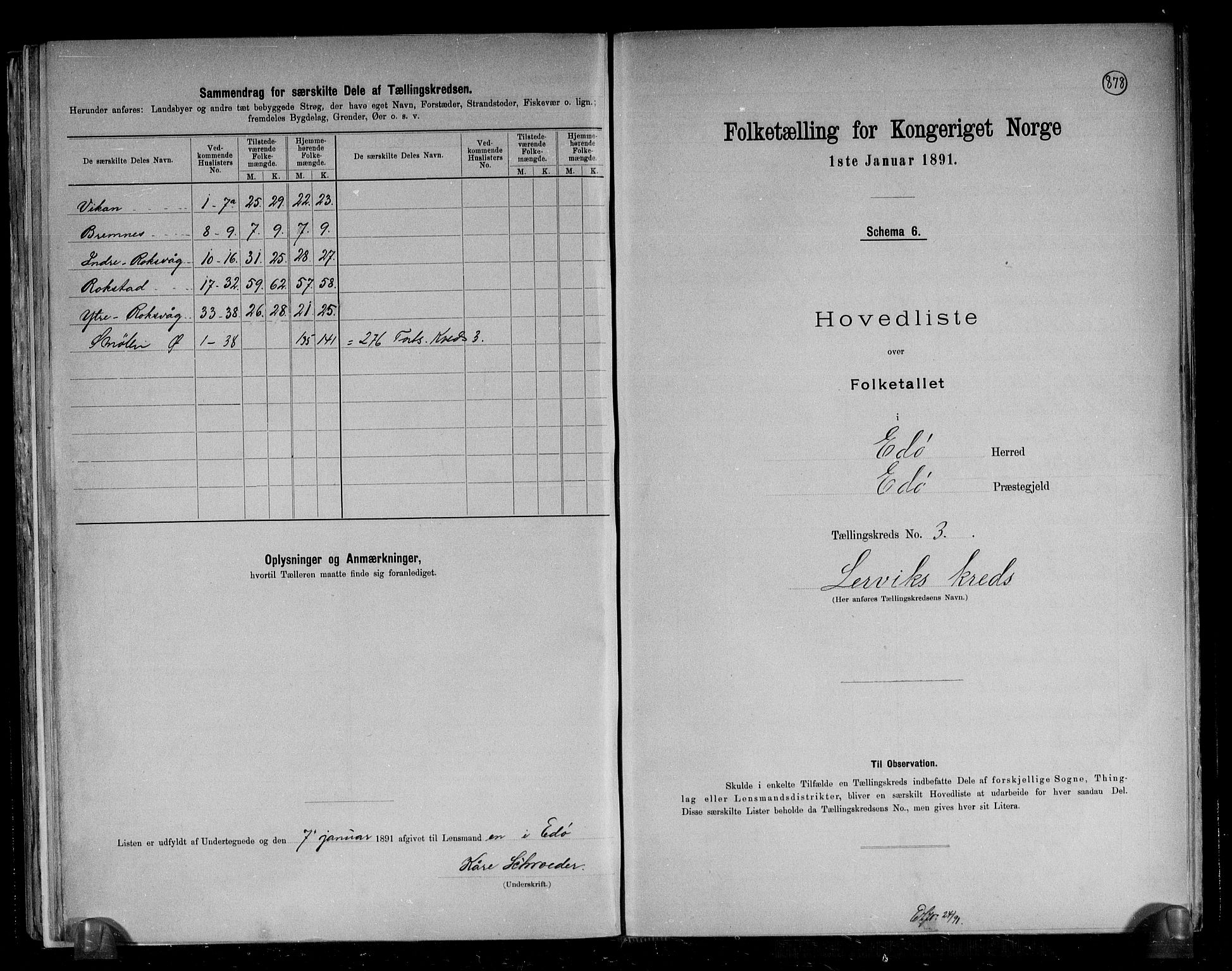 RA, 1891 census for 1573 Edøy, 1891, p. 13