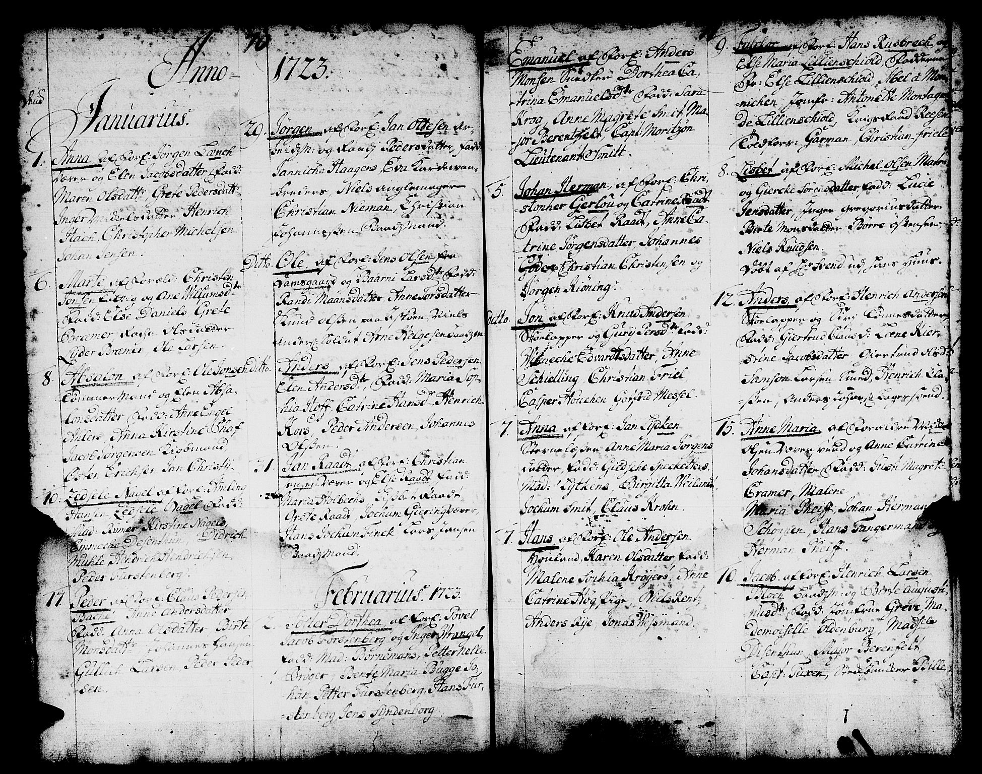 Domkirken sokneprestembete, AV/SAB-A-74801/H/Haa/L0001: Parish register (official) no. A 1, 1719-1732, p. 70-71