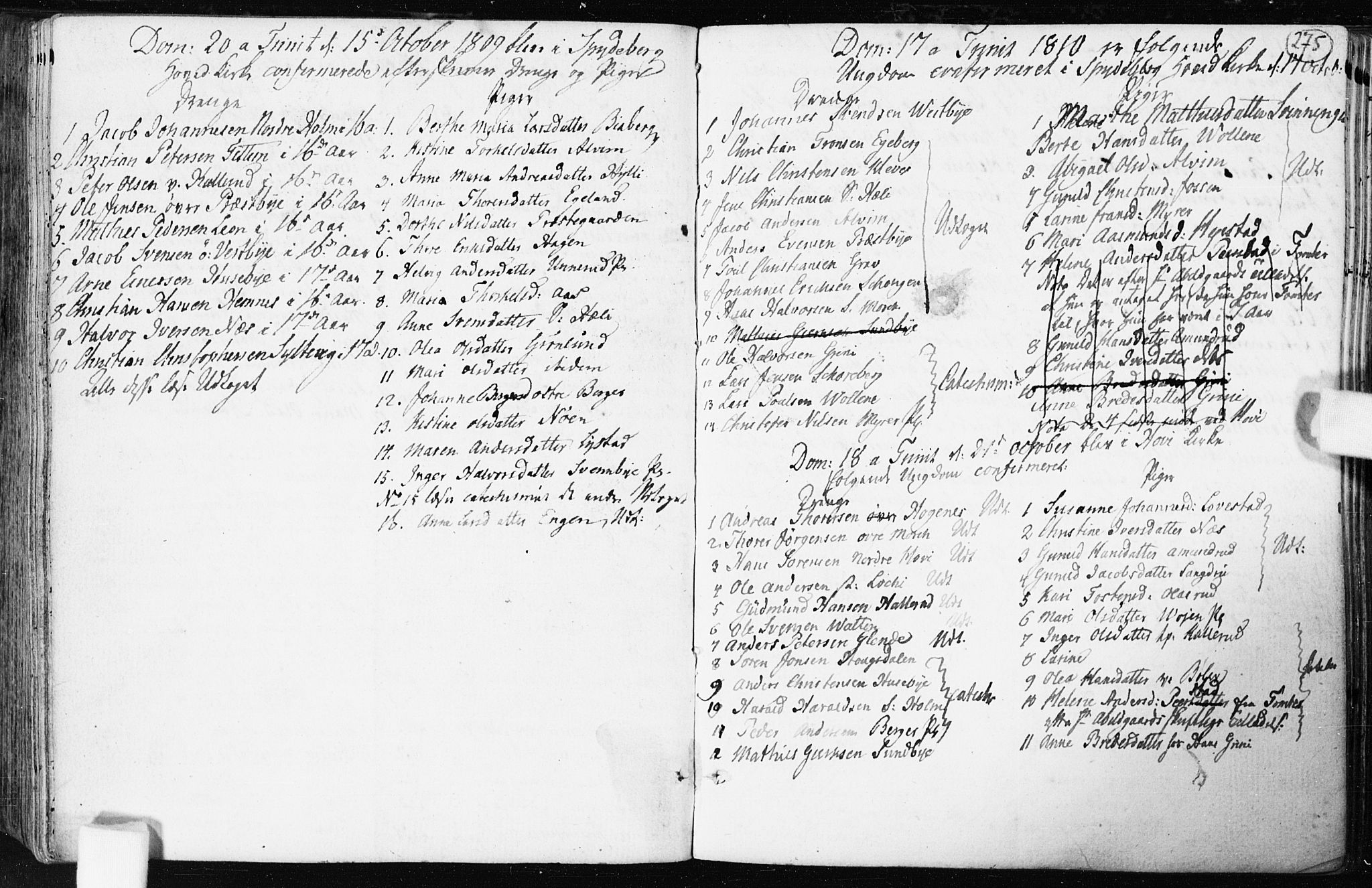 Spydeberg prestekontor Kirkebøker, AV/SAO-A-10924/F/Fa/L0003: Parish register (official) no. I 3, 1778-1814, p. 275