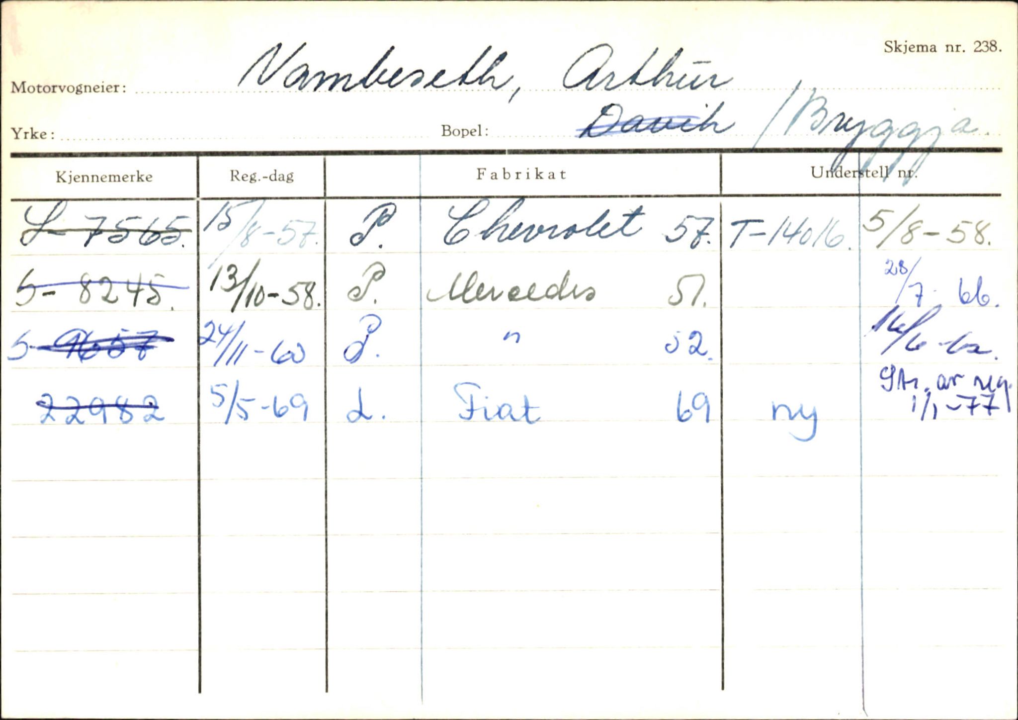 Statens vegvesen, Sogn og Fjordane vegkontor, AV/SAB-A-5301/4/F/L0145: Registerkort Vågsøy S-Å. Årdal I-P, 1945-1975, p. 576