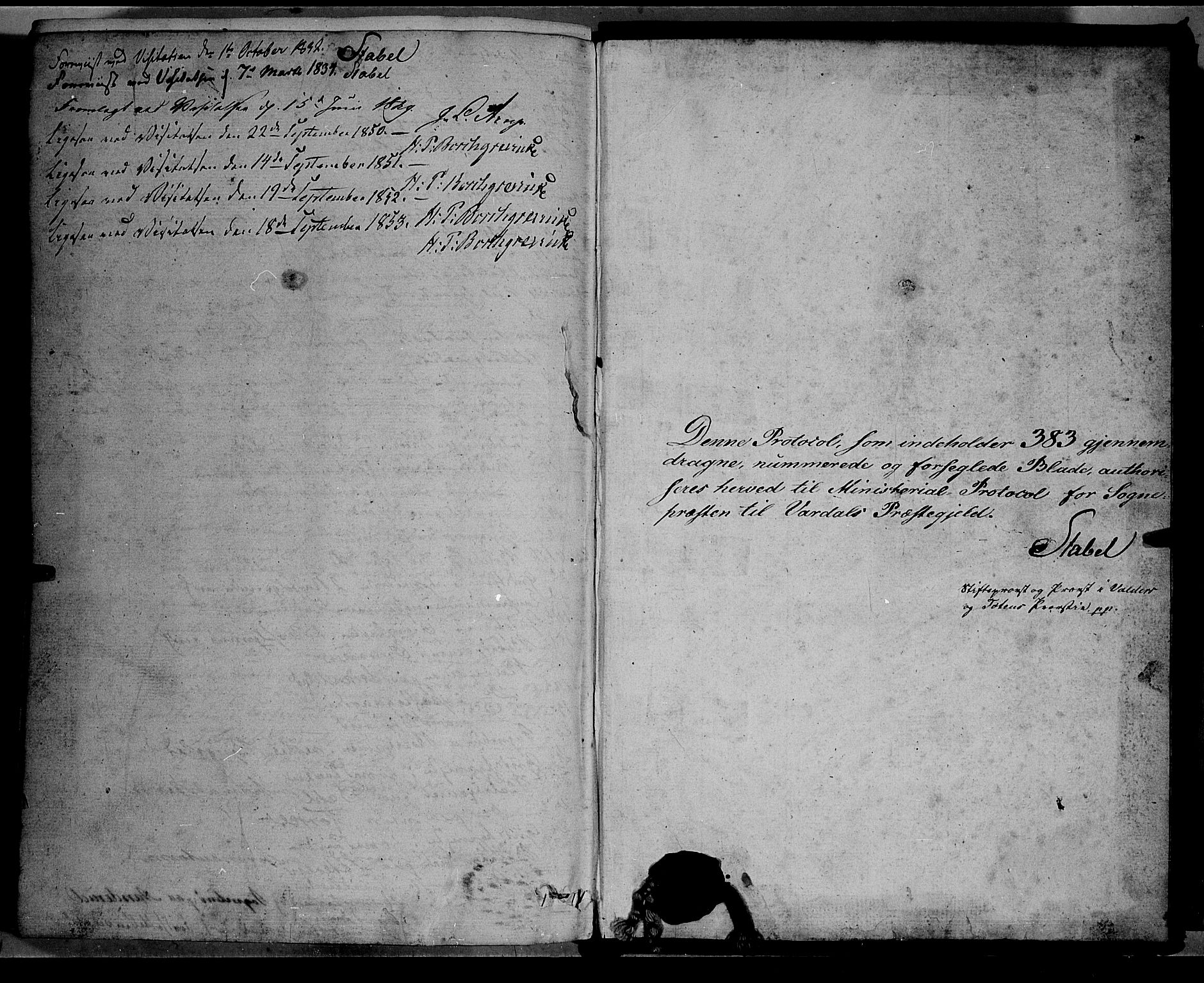 Vardal prestekontor, SAH/PREST-100/H/Ha/Haa/L0005: Parish register (official) no. 5, 1831-1853