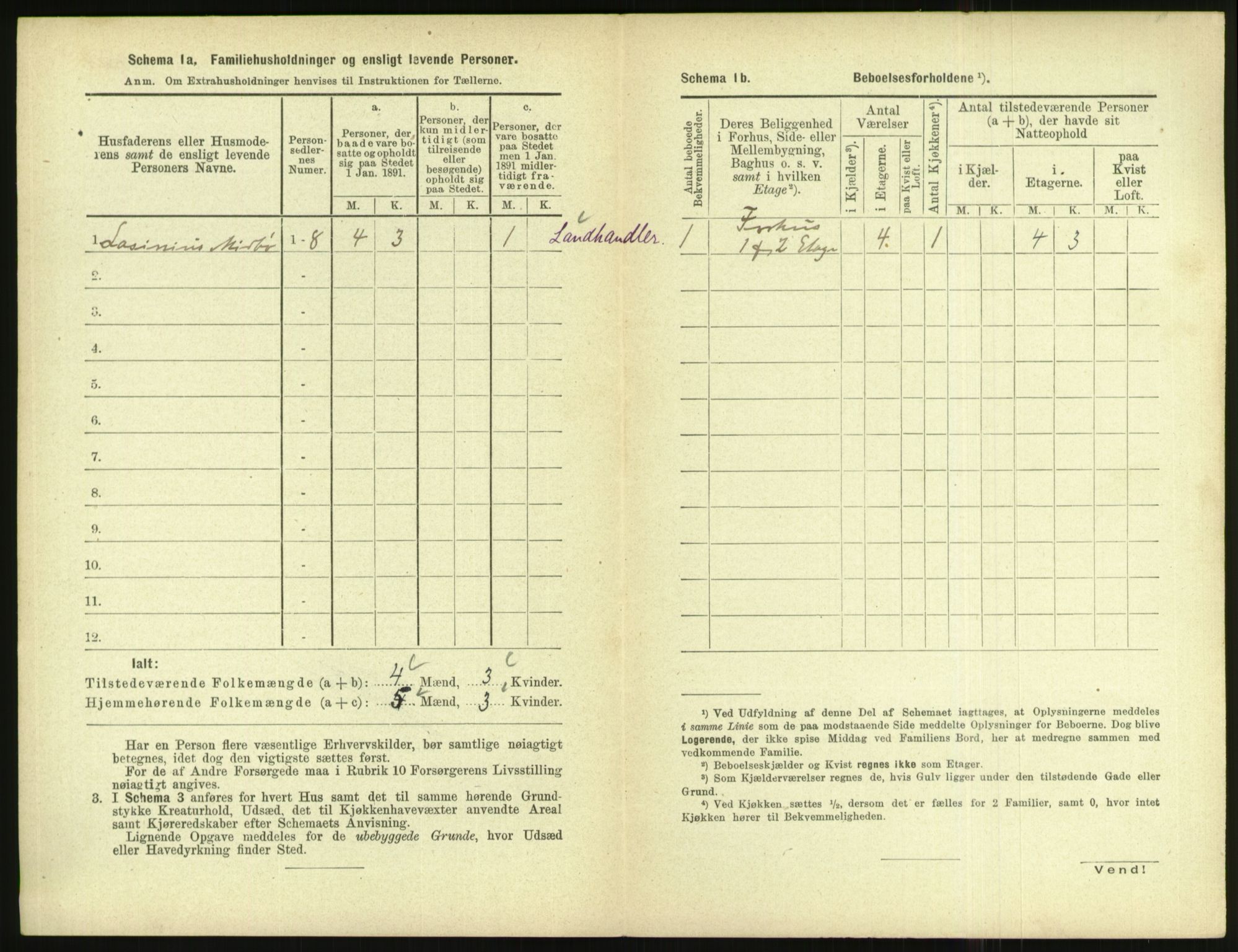 RA, 1891 census for 1004 Flekkefjord, 1891, p. 141