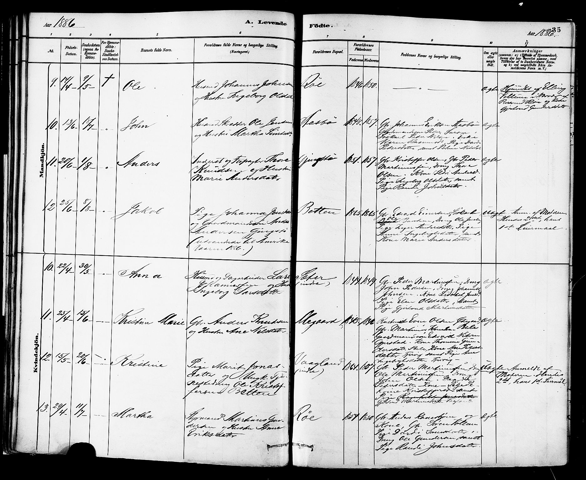 Ministerialprotokoller, klokkerbøker og fødselsregistre - Møre og Romsdal, AV/SAT-A-1454/576/L0885: Parish register (official) no. 576A03, 1880-1898, p. 35