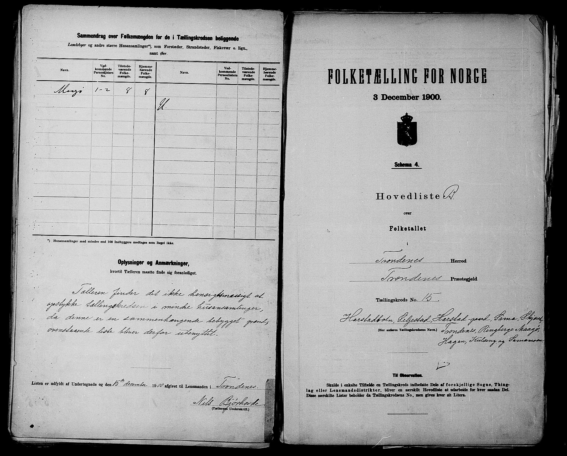 SATØ, 1900 census for Trondenes, 1900, p. 42