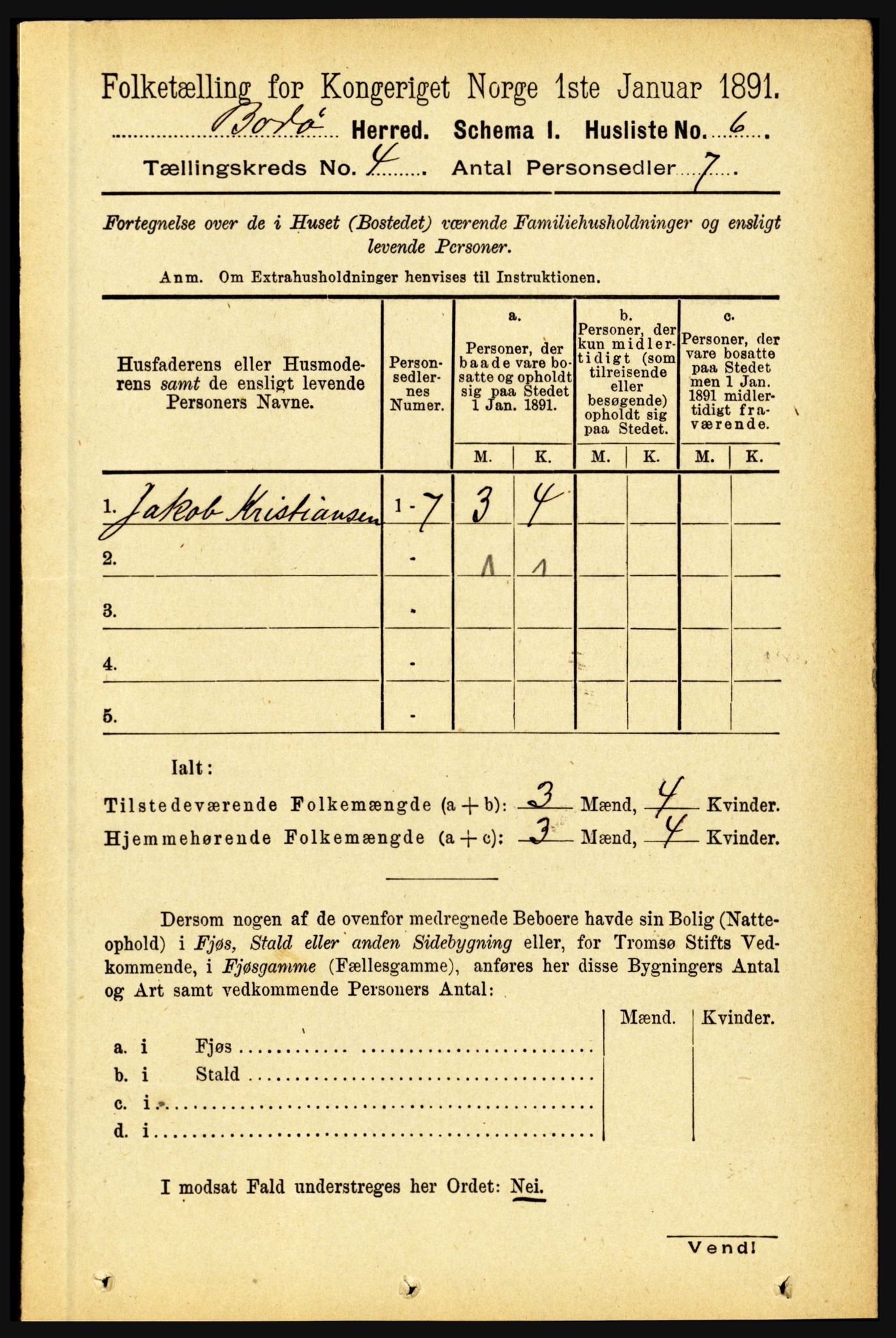 RA, 1891 census for 1843 Bodø, 1891, p. 2127