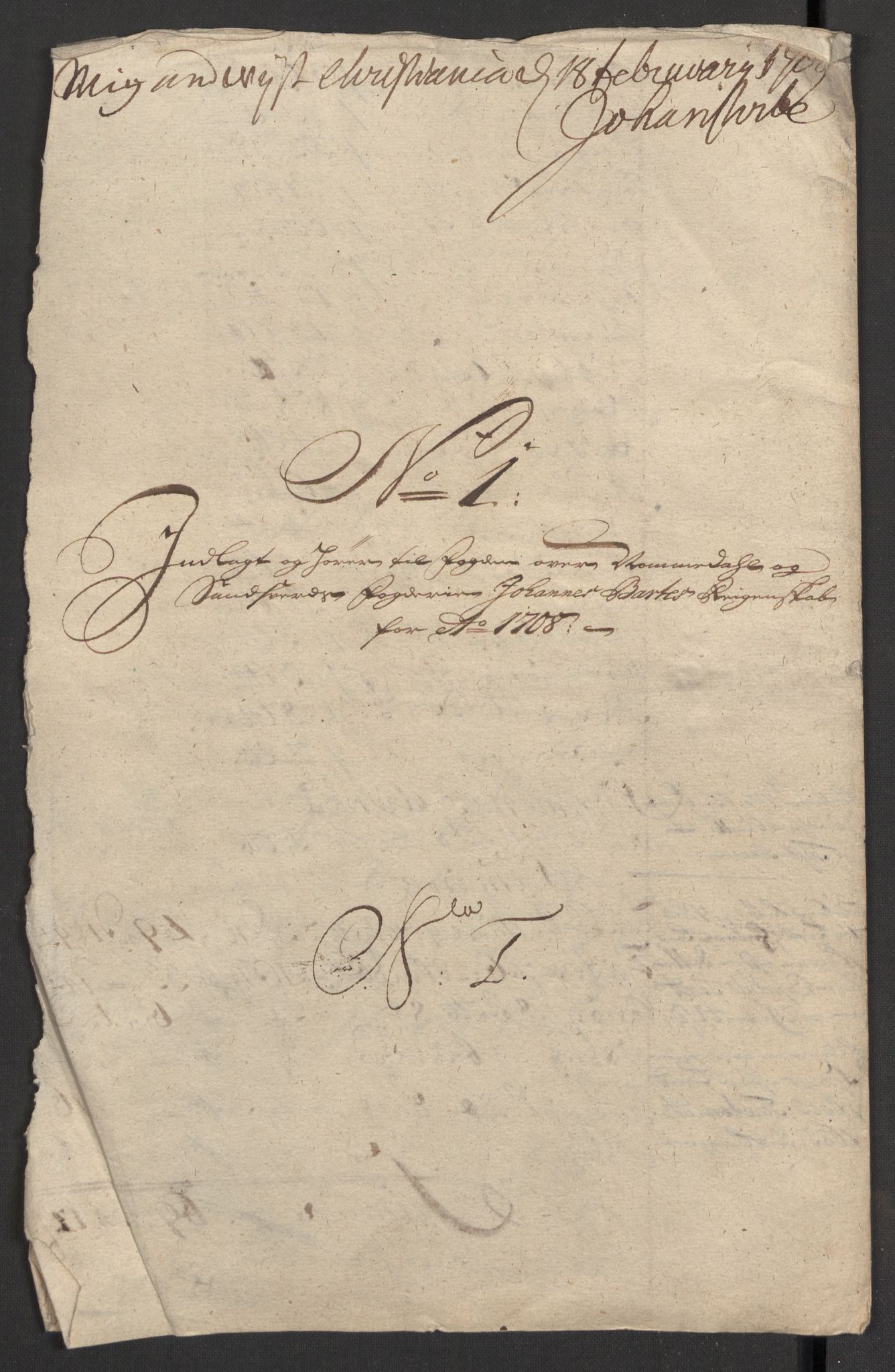 Rentekammeret inntil 1814, Reviderte regnskaper, Fogderegnskap, AV/RA-EA-4092/R24/L1584: Fogderegnskap Numedal og Sandsvær, 1707-1708, p. 187